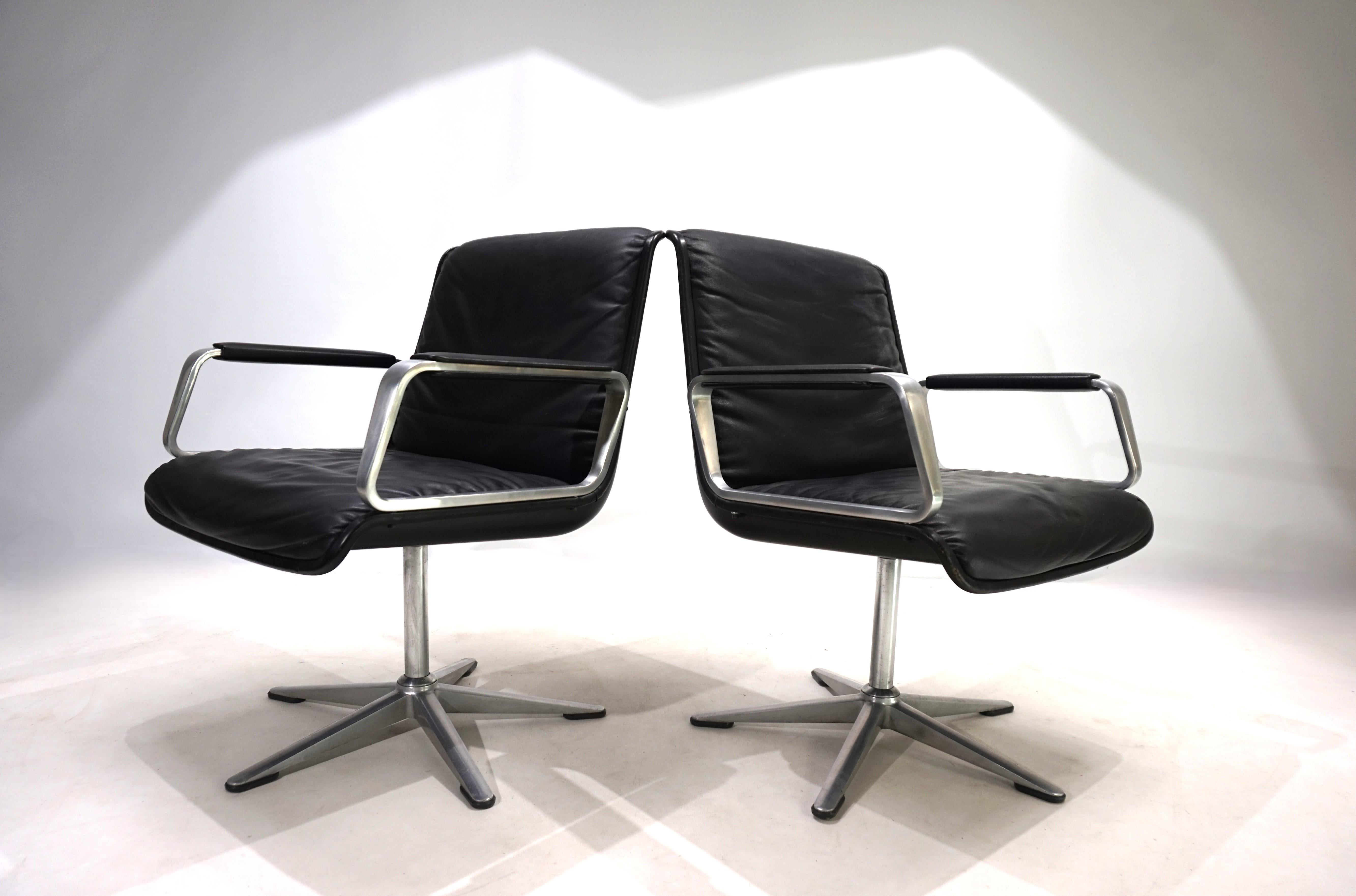 Ensemble de 2 chaises de conférence/de salle à manger Wilkhahn Delta du groupe Delta en vente 5