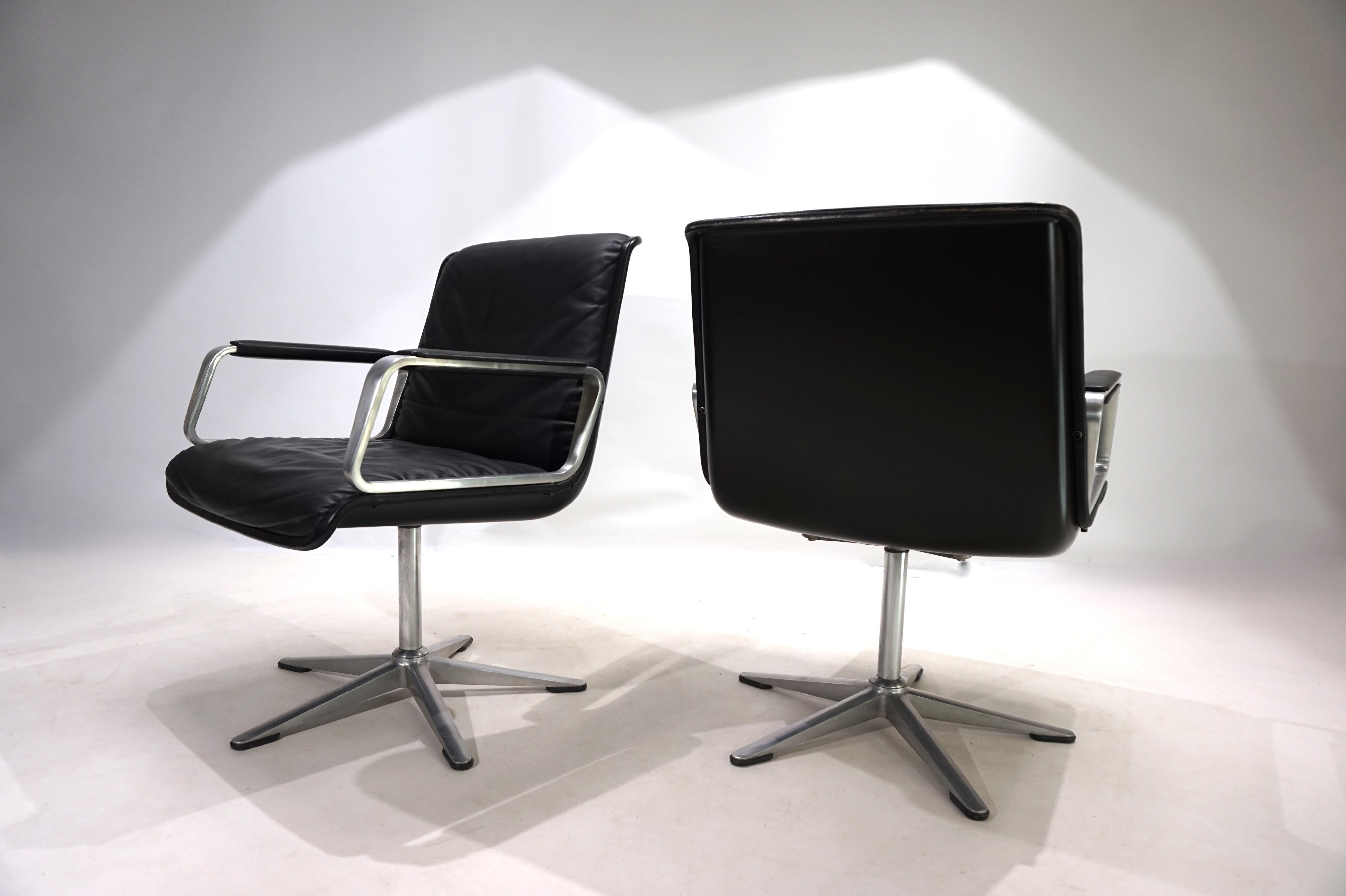 Ensemble de 2 chaises de conférence/de salle à manger Wilkhahn Delta du groupe Delta en vente 8