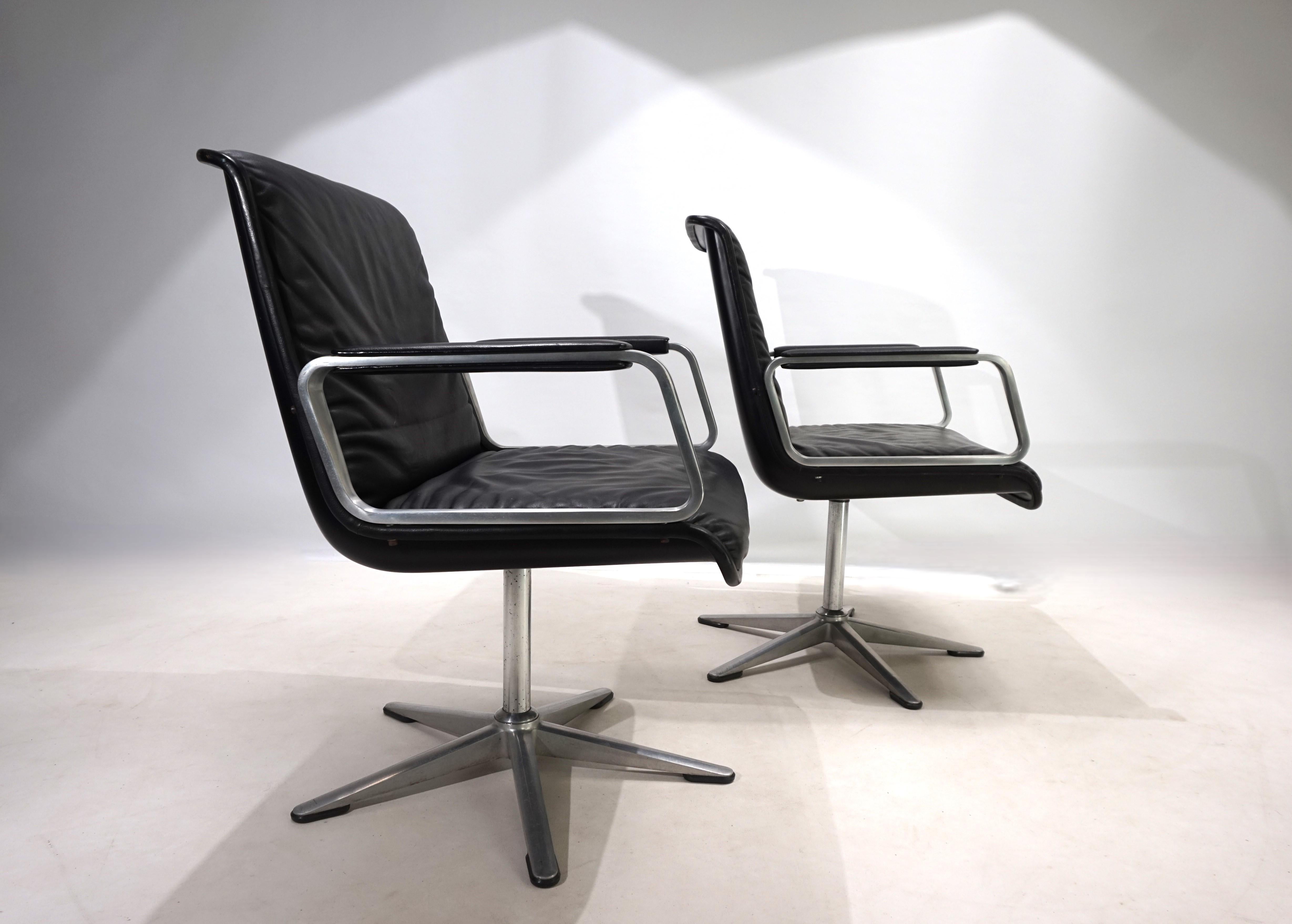 Ensemble de 2 chaises de conférence/de salle à manger Wilkhahn Delta du groupe Delta en vente 11