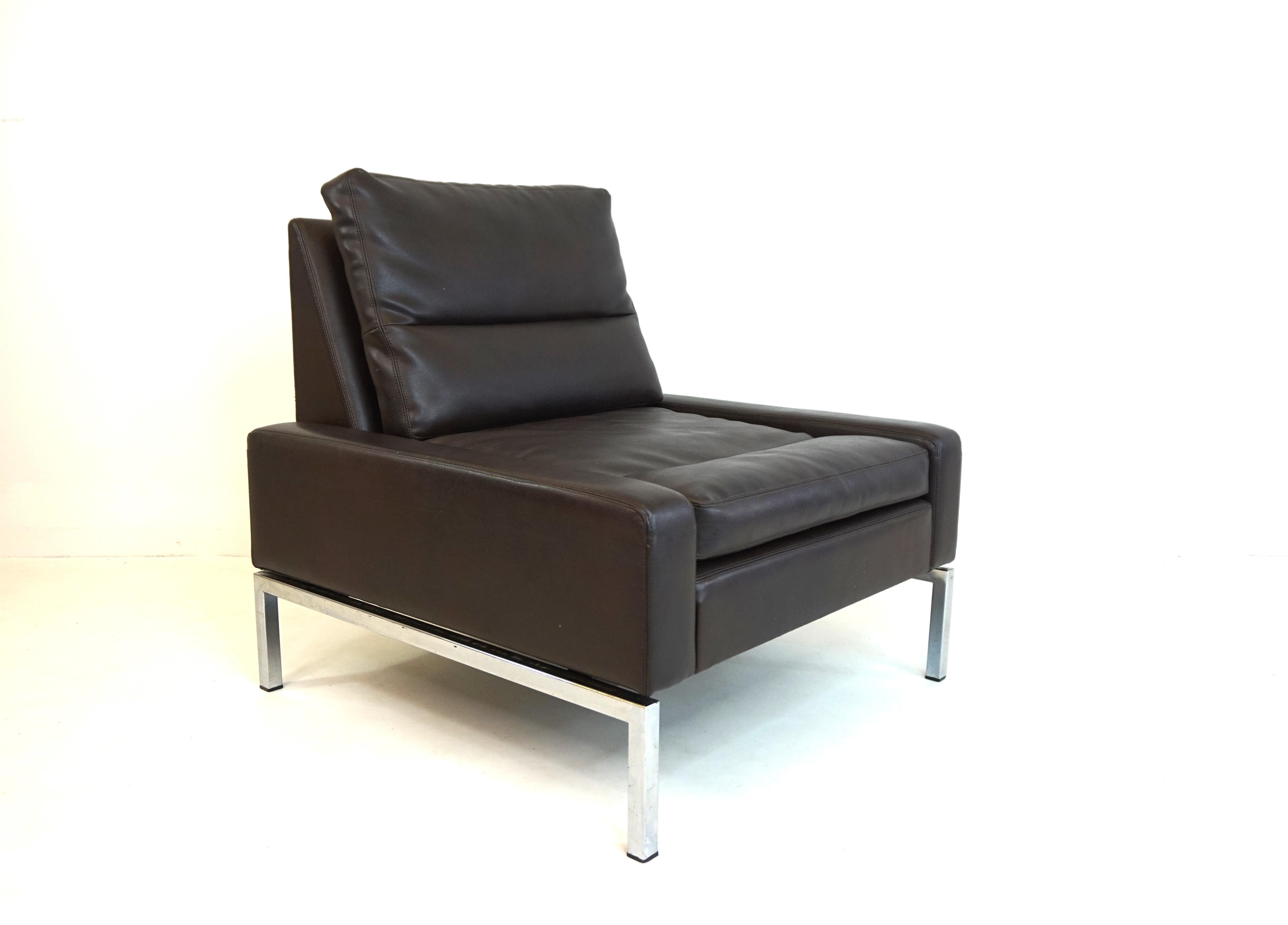 Fauteuil en cuir Wilkhahn Series 800 de Hans Peter Piel en vente 2