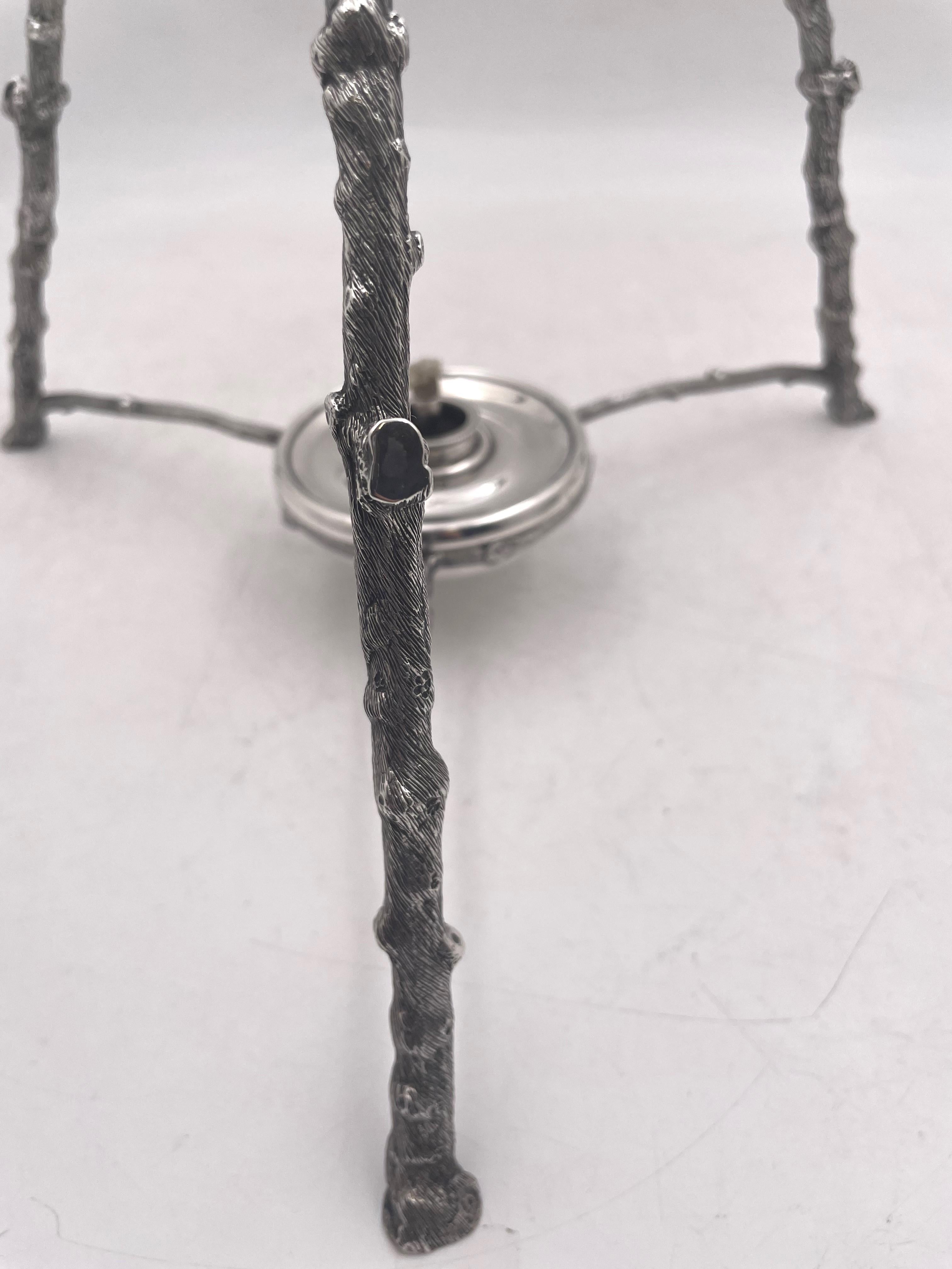 Late 19th Century Wilkinson C Dresser Novel English Sterling Silver 1871 Victorian Teapot on Stand