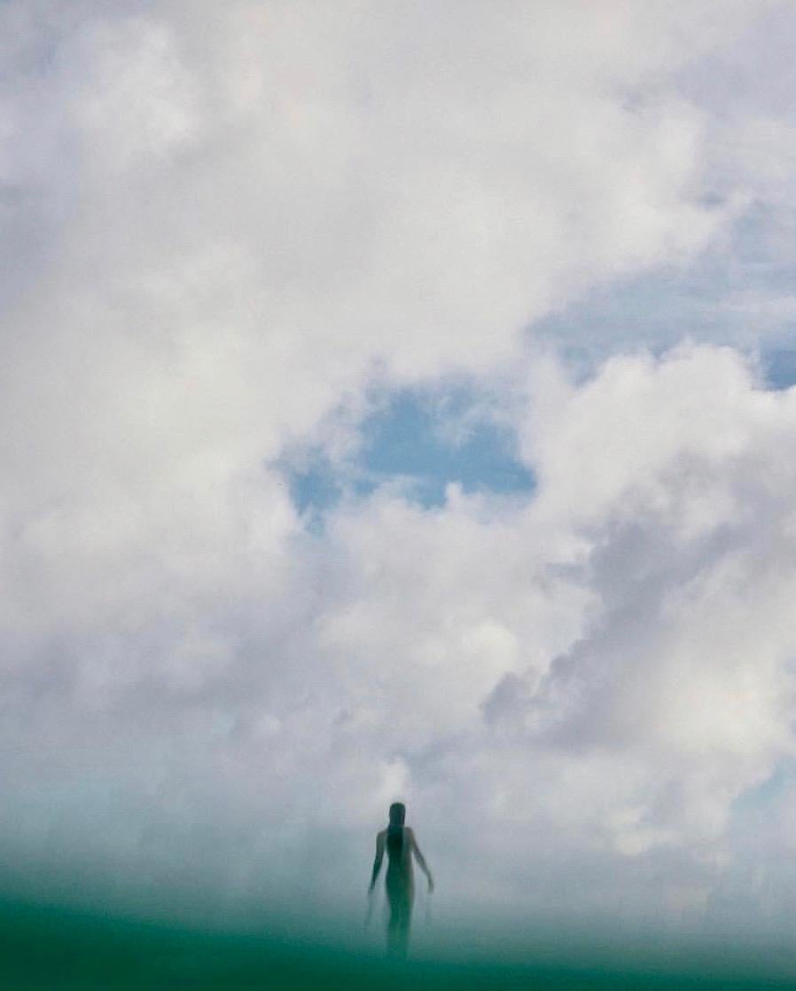 Will Adler Color Photograph - Surfer in Clouds