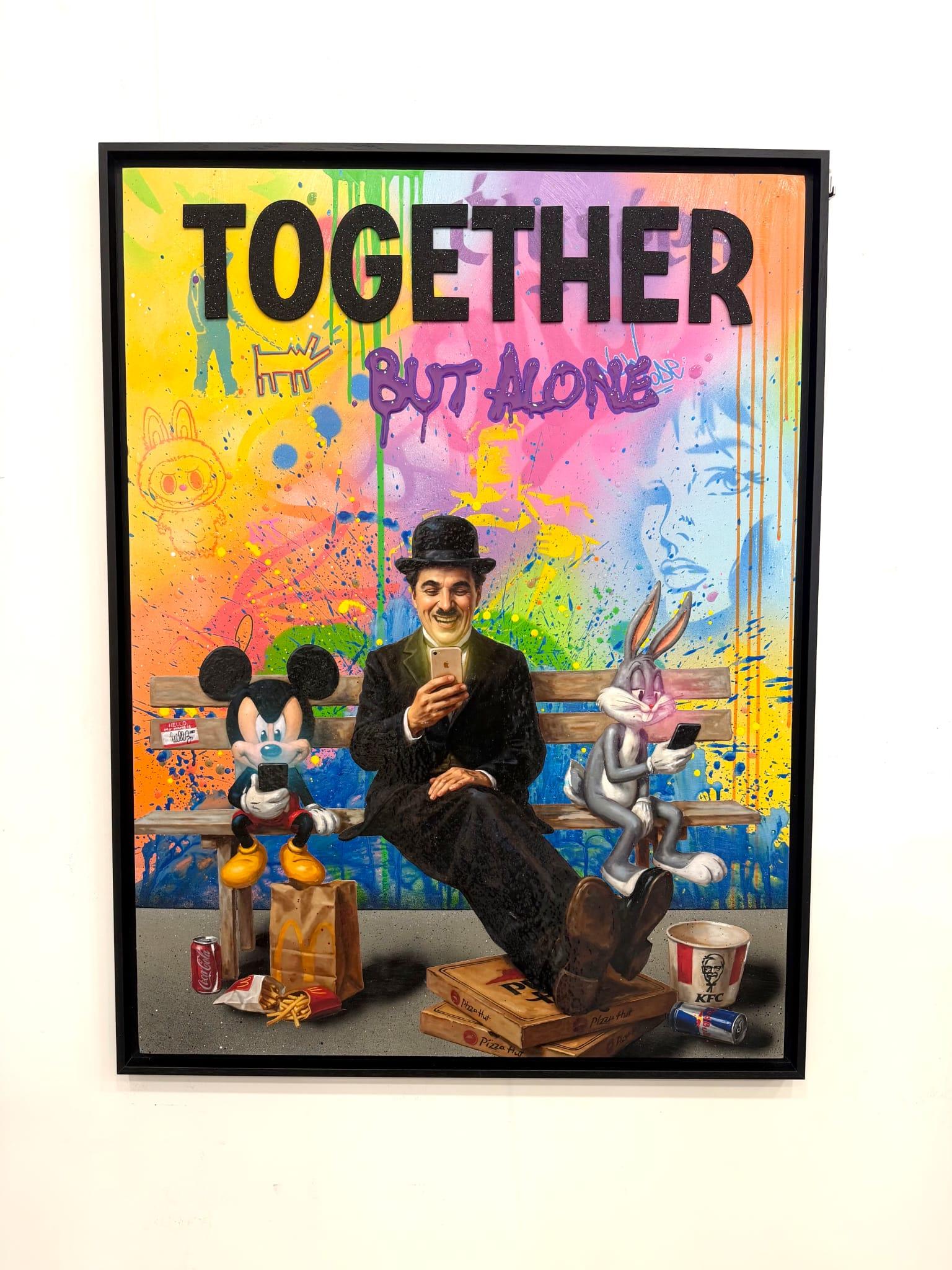 I. A. B. - CHARLIE CHAPLIN - Mixed Media Art de Will b