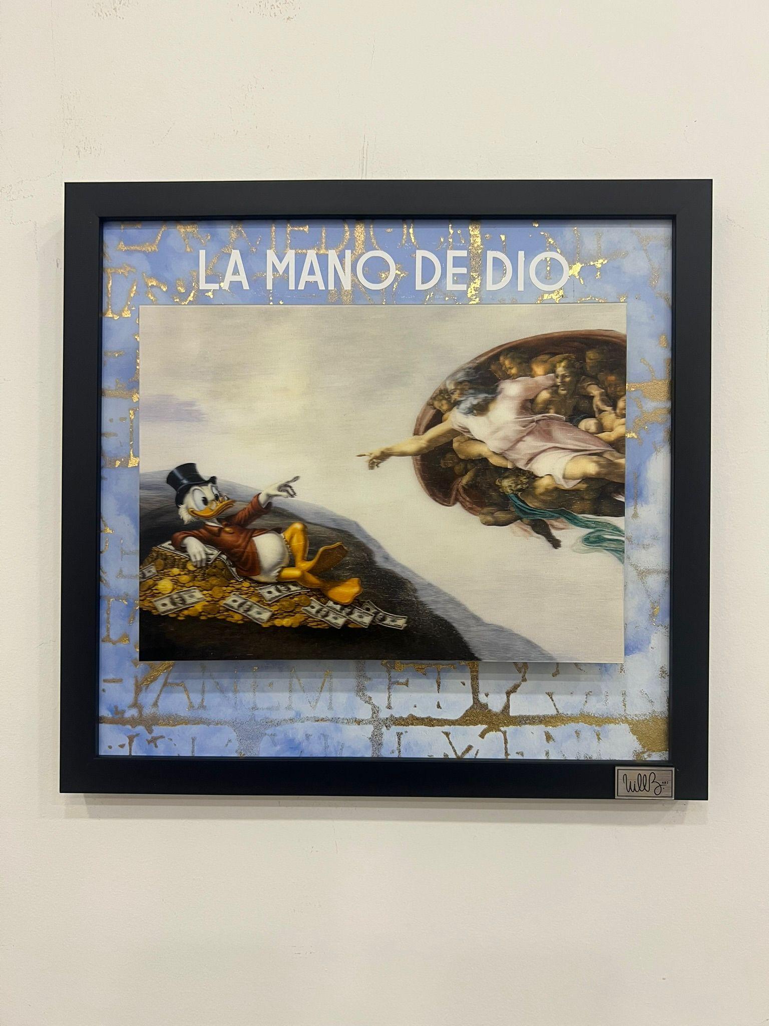 WILL B - La Mano De Dio - Pop Art Mixed Media Art by Will b