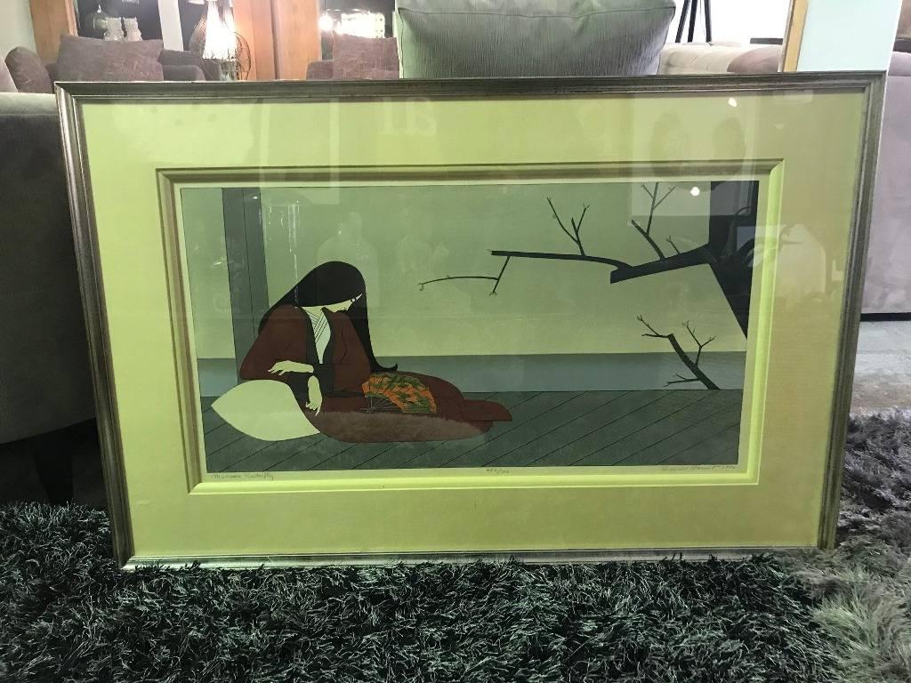 Will Barnet Signierter Serigraphiedruck „Madame Schmetterling“ in limitierter Auflage im Angebot 1