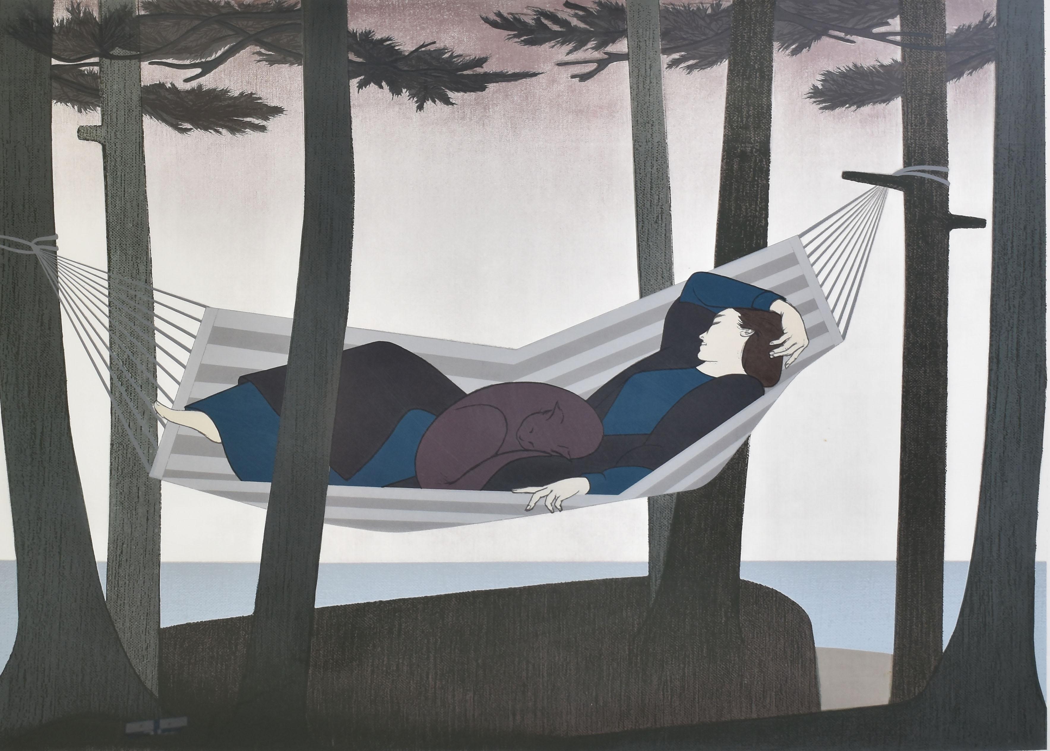 Summer Idyll, Limited Edition Hand Signed Lithograph by Will Barnet 1