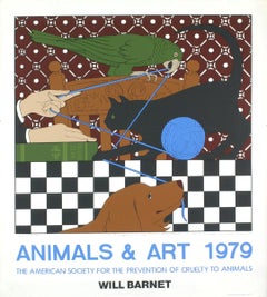 Nach Will Barnet - Tiere & Kunst - handsigniert, limitierte Auflage