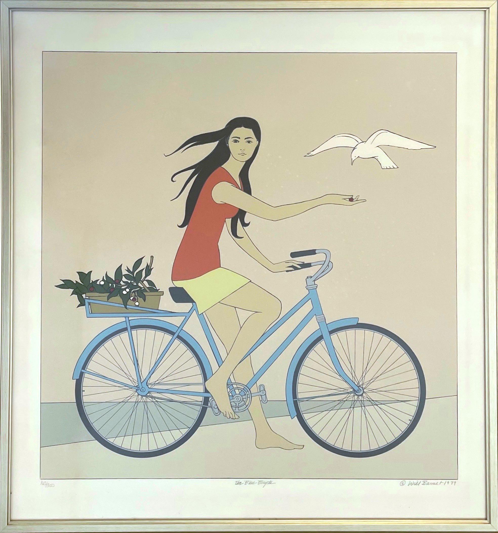 Blue Bicycle, Ed. 163/300 - Print by Will Barnet