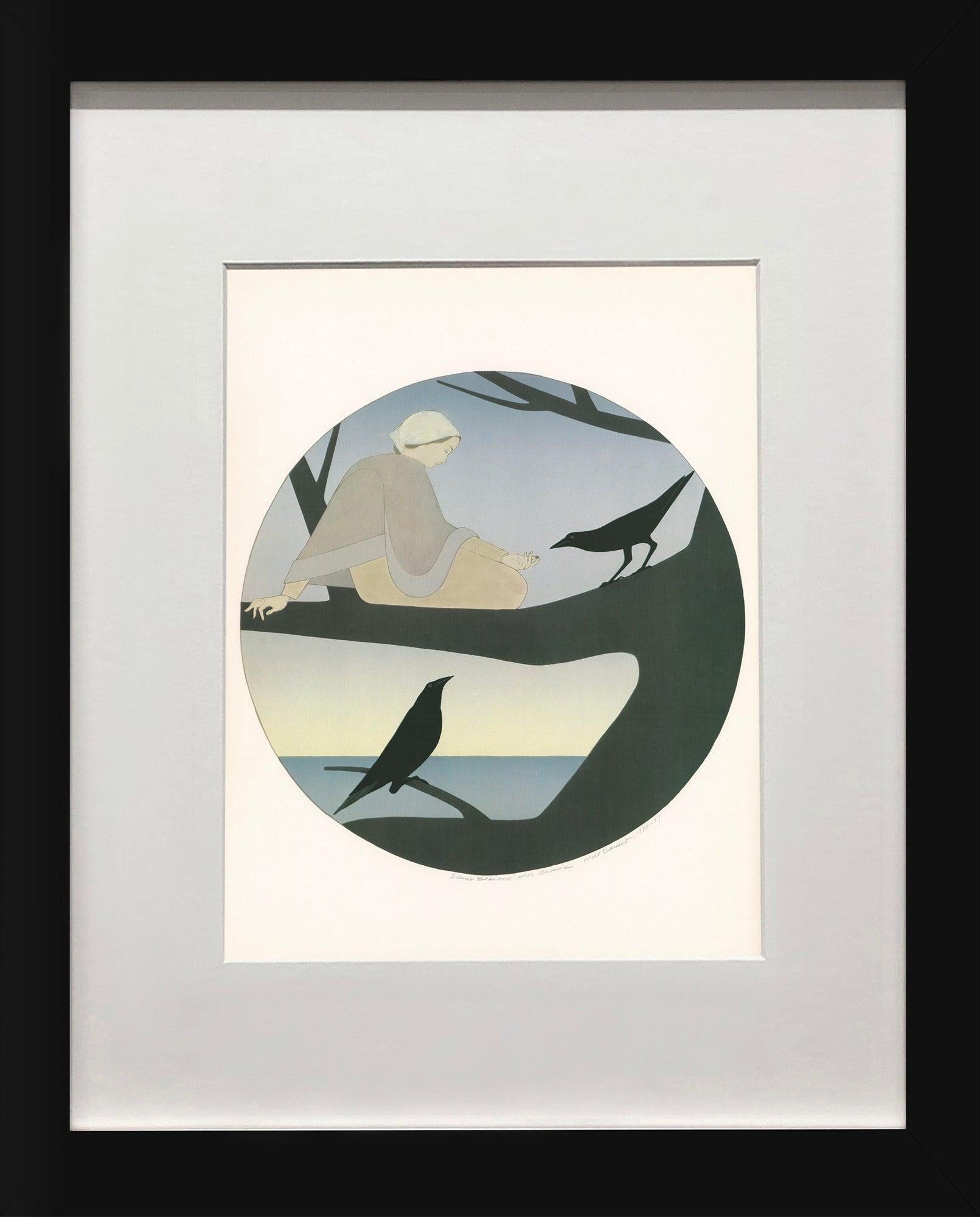 Circe Offset Print by Will Barnet, Framed, Modernist Style, 1976