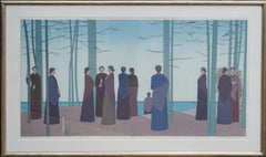 Hand Signed Will Barnet Print titled "Spring Morning", 1985
