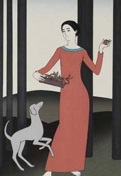 Vintage Will Barnet Persephone Screen Print Hand Signed and Numbered