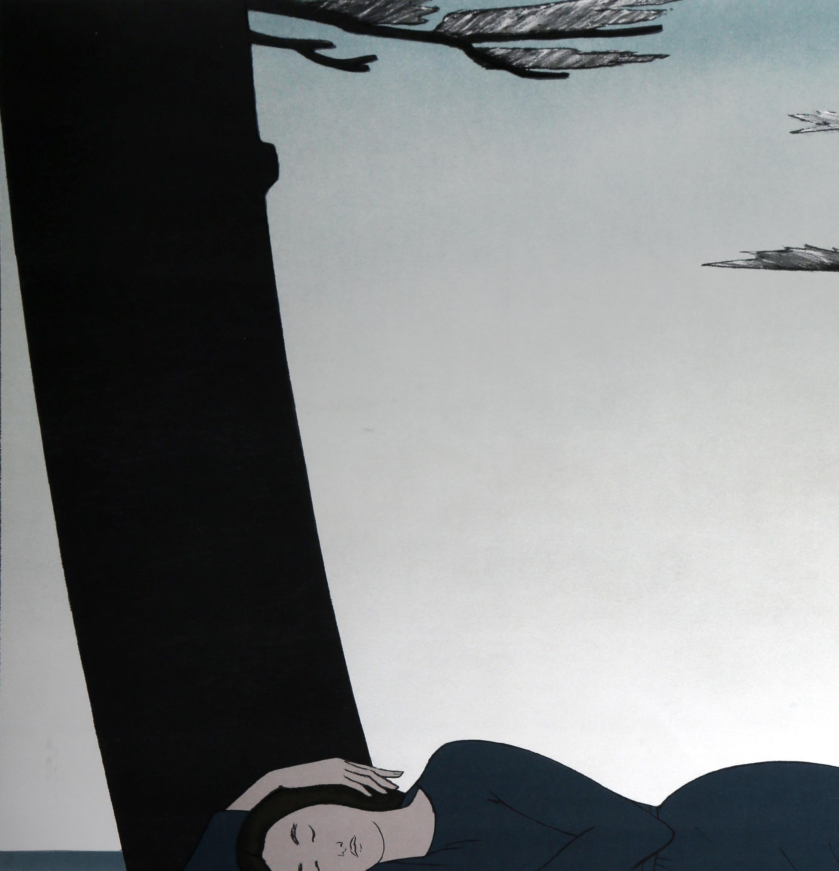 Reclining Woman, Framed Lithograph by Will Barnet 1982 4