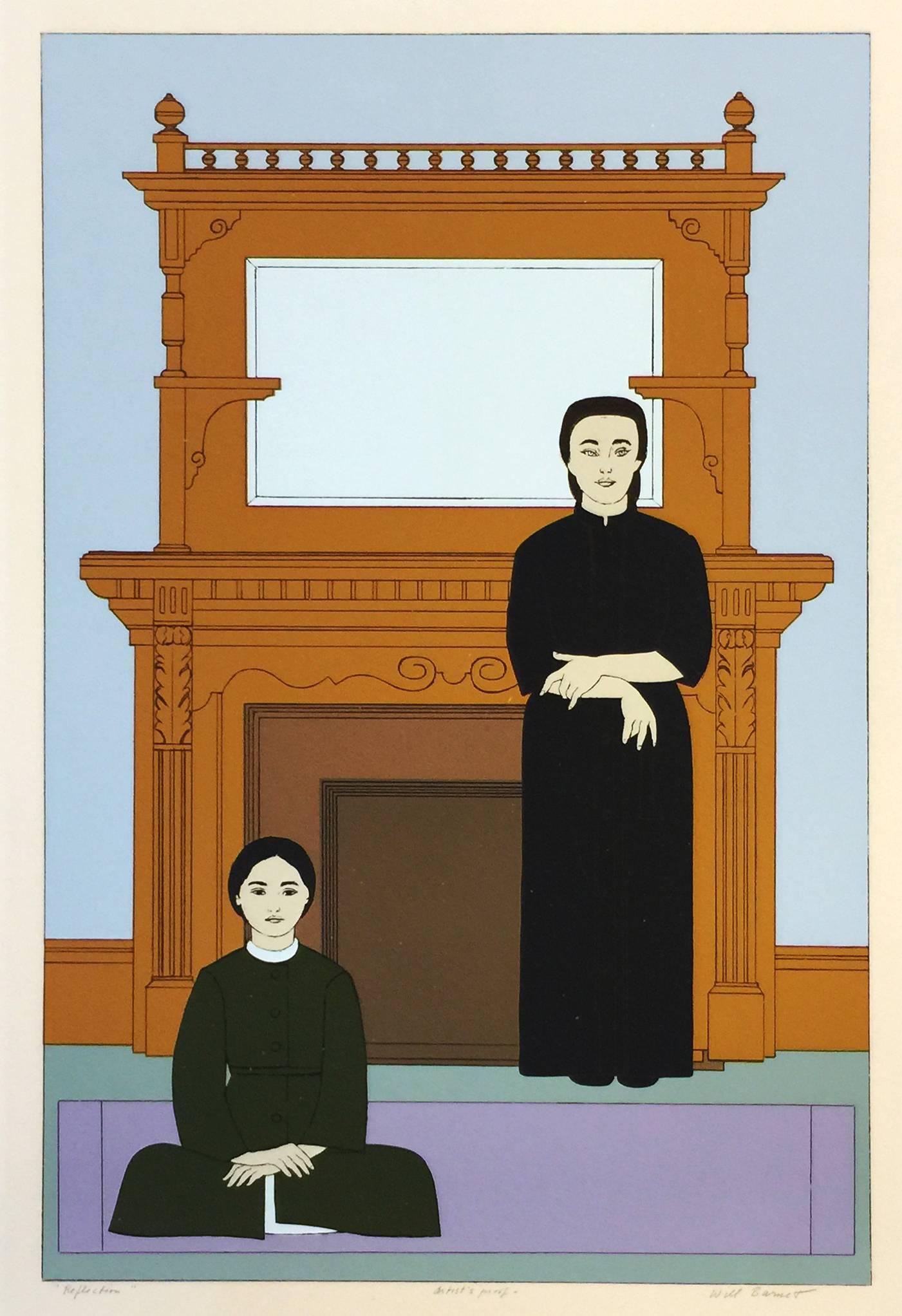 Will Barnet Portrait Print – REFLECTION