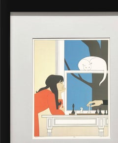 Seventh Season Offset Print by Will Barnet, Framed, 1970s, 16.5x11.5