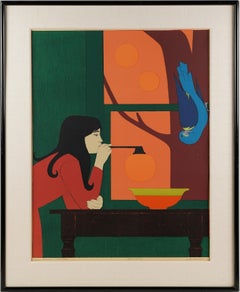 Signed and Numbered Limited Edition Lithograph "Silent Seasons, Summer"