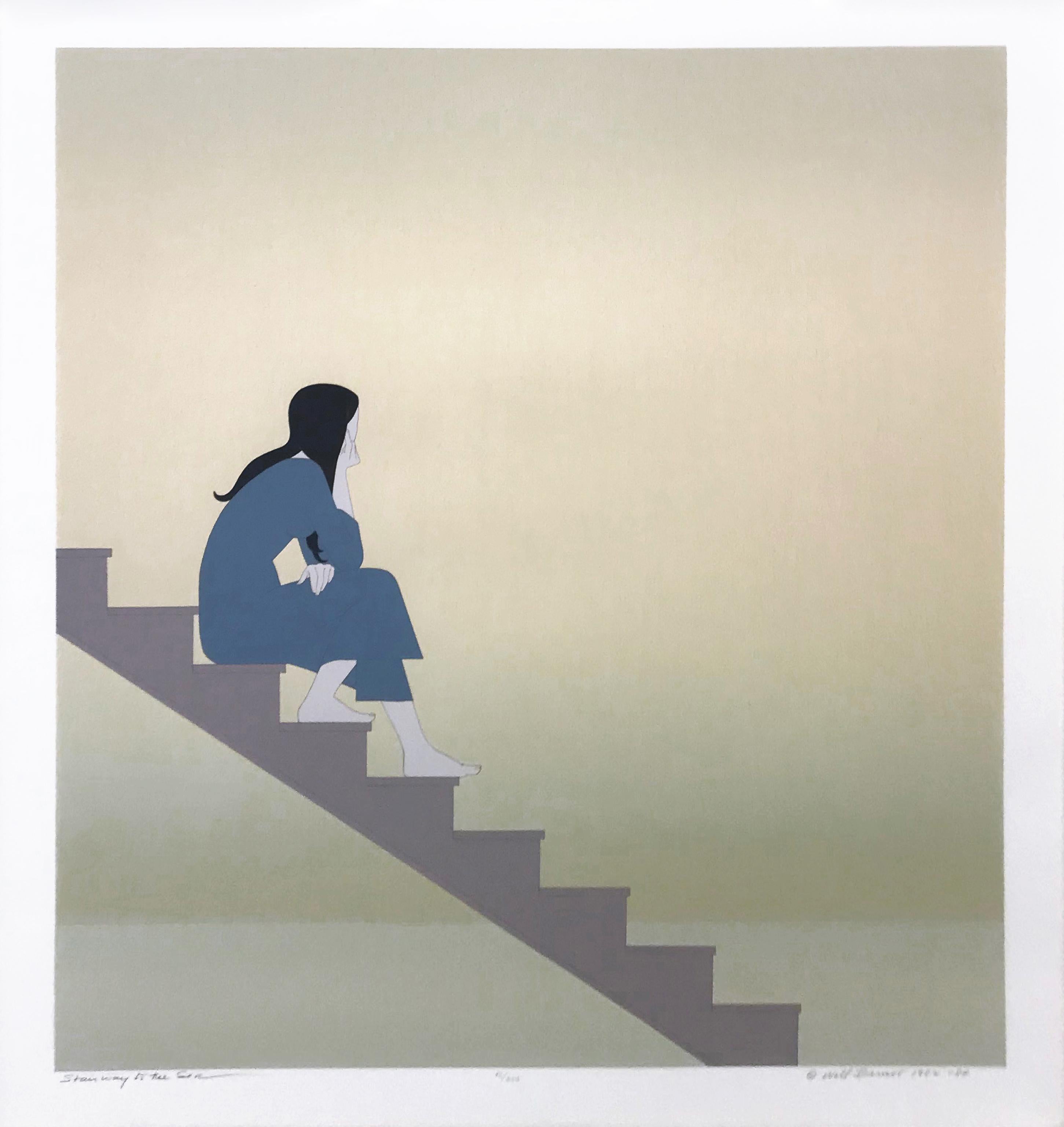 STAIRWAY TO THE SEA - Print by Will Barnet