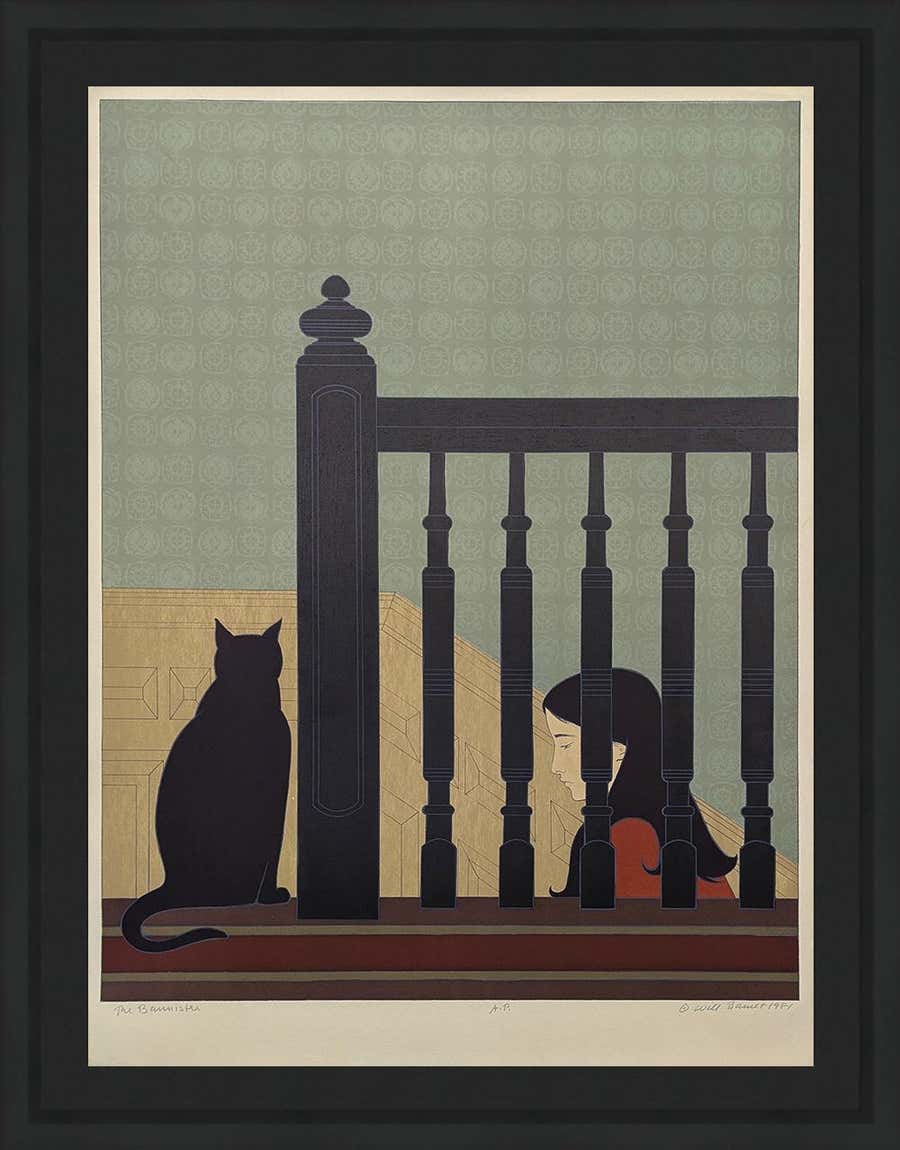 Bannister Signed Lithograph Print, Hand Numbered, Contemporary, 1981