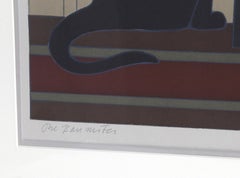 The Bannister, lithographie moderne encadrée de Will Barnet 1981