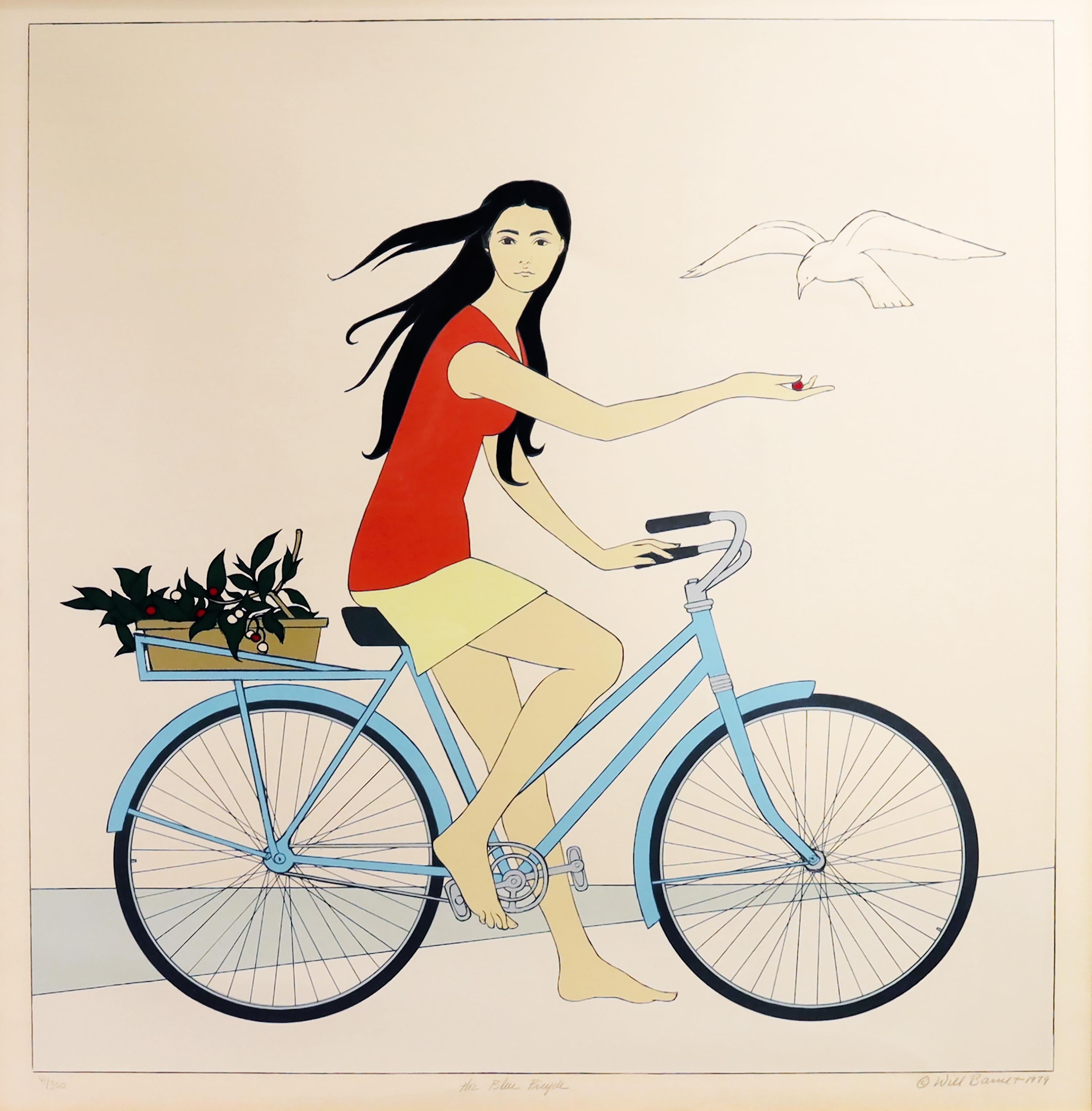 Will Barnet Print - The Blue Bicycle