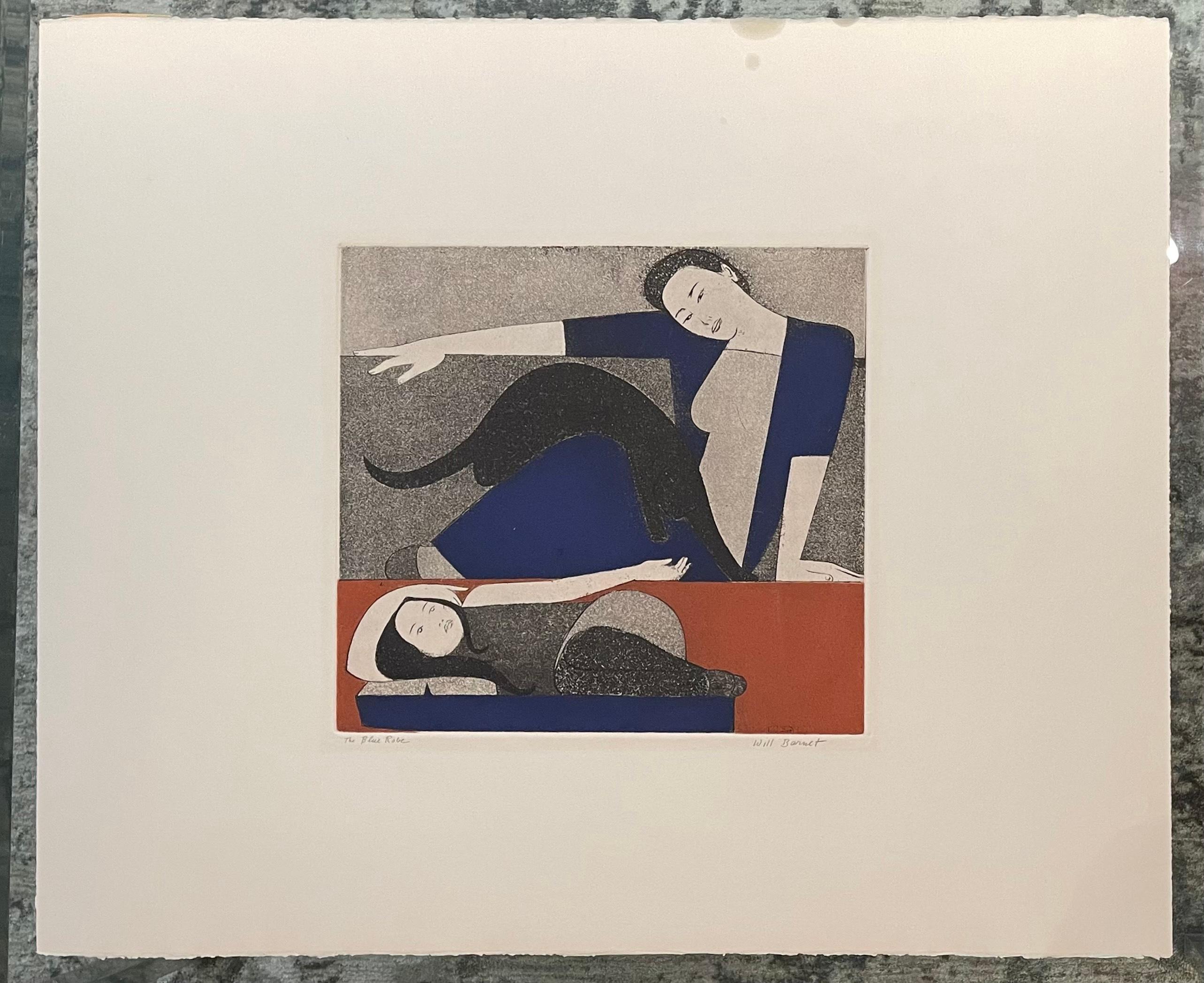 THE BLUE ROBE - Print by Will Barnet