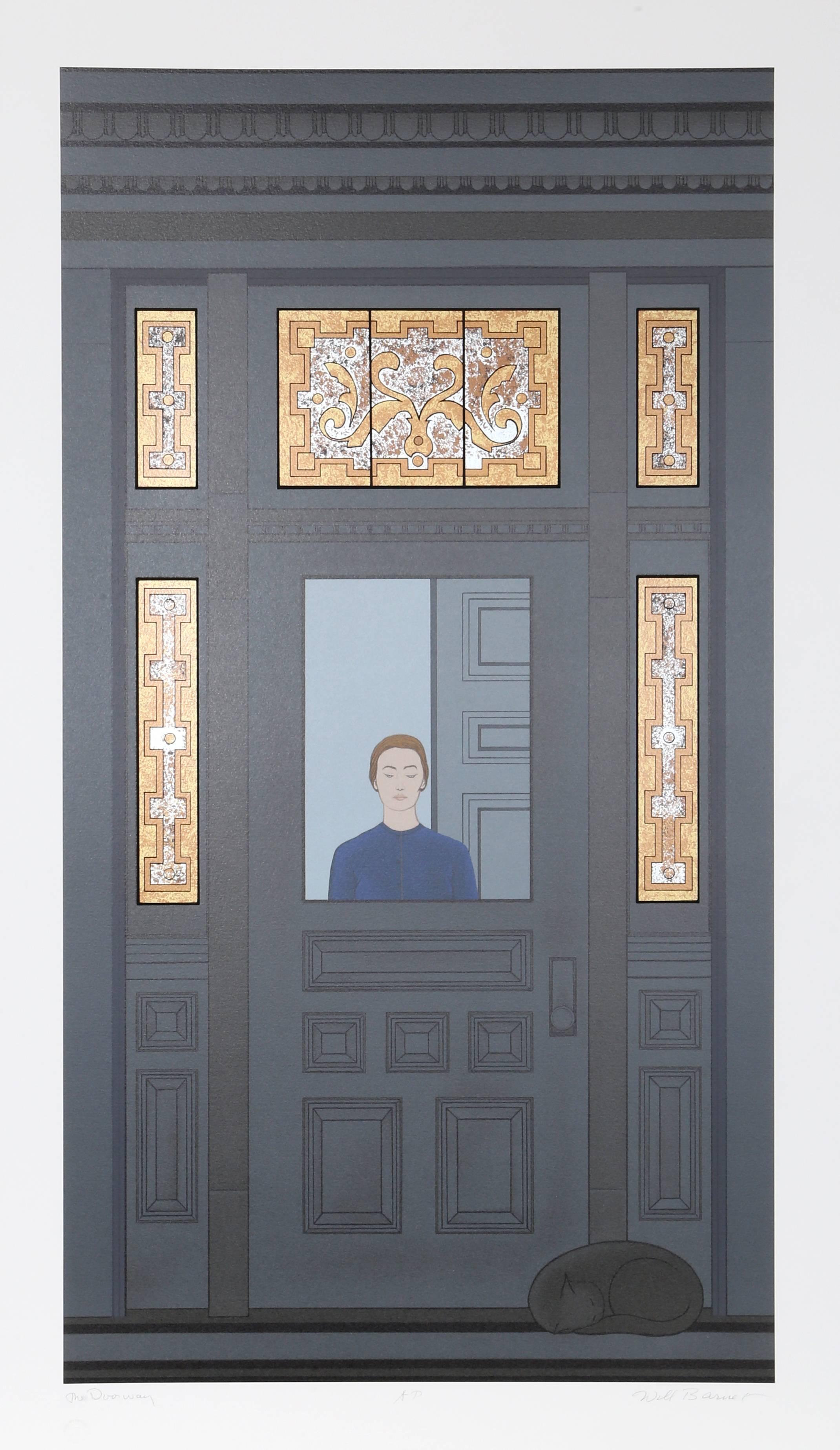 Will Barnet Figurative Print - The Doorway