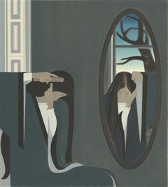 Will Barnet '"Combing" or "The Mirror"' 1996- Signed