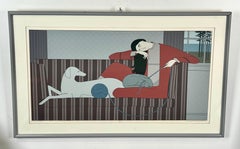 Will Barnet " Interlude" Silk Screen Print 1982 Hand Signed, Numbered & Framed
