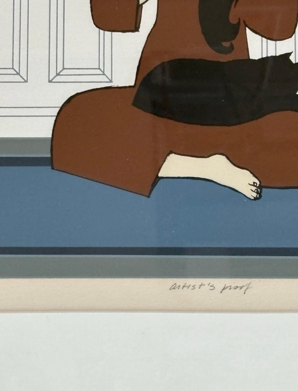 Will Barnet lithograph signed and numbered “The White Stairway” ￼ For Sale 3