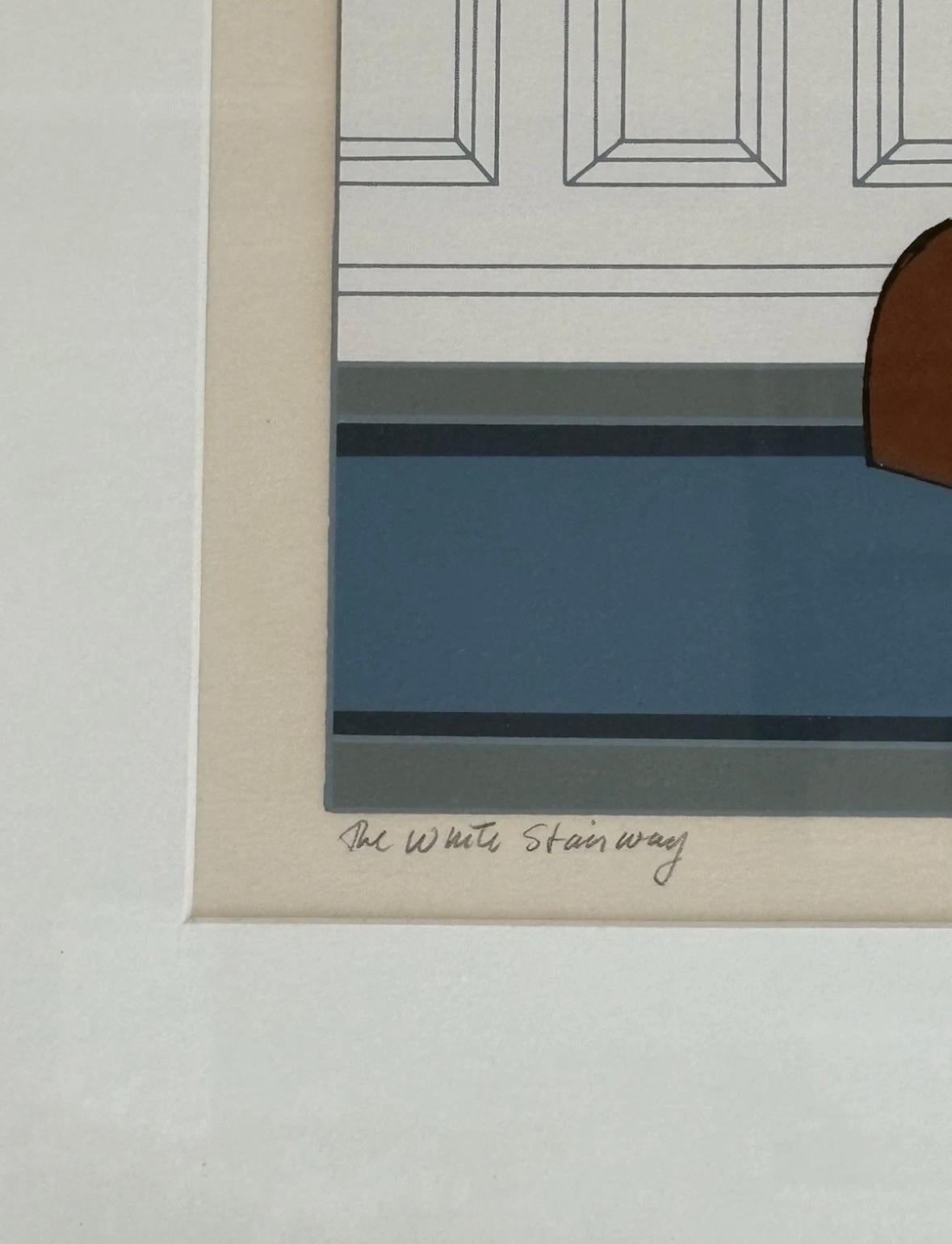 Will Barnet lithograph signed and numbered “The White Stairway” ￼ For Sale 4
