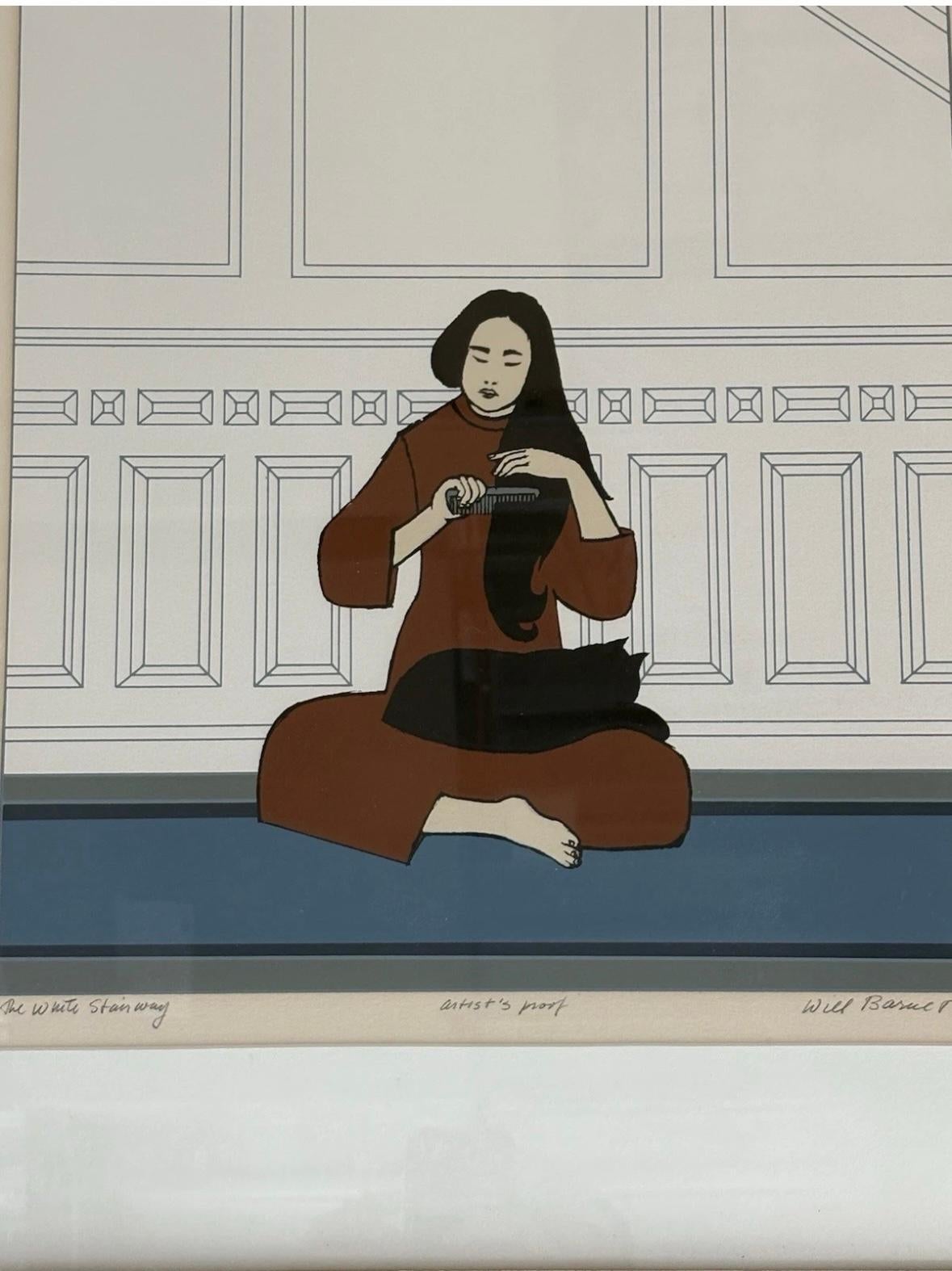 Will Barnet lithograph signed and numbered “The White Stairway” ￼ For Sale 5