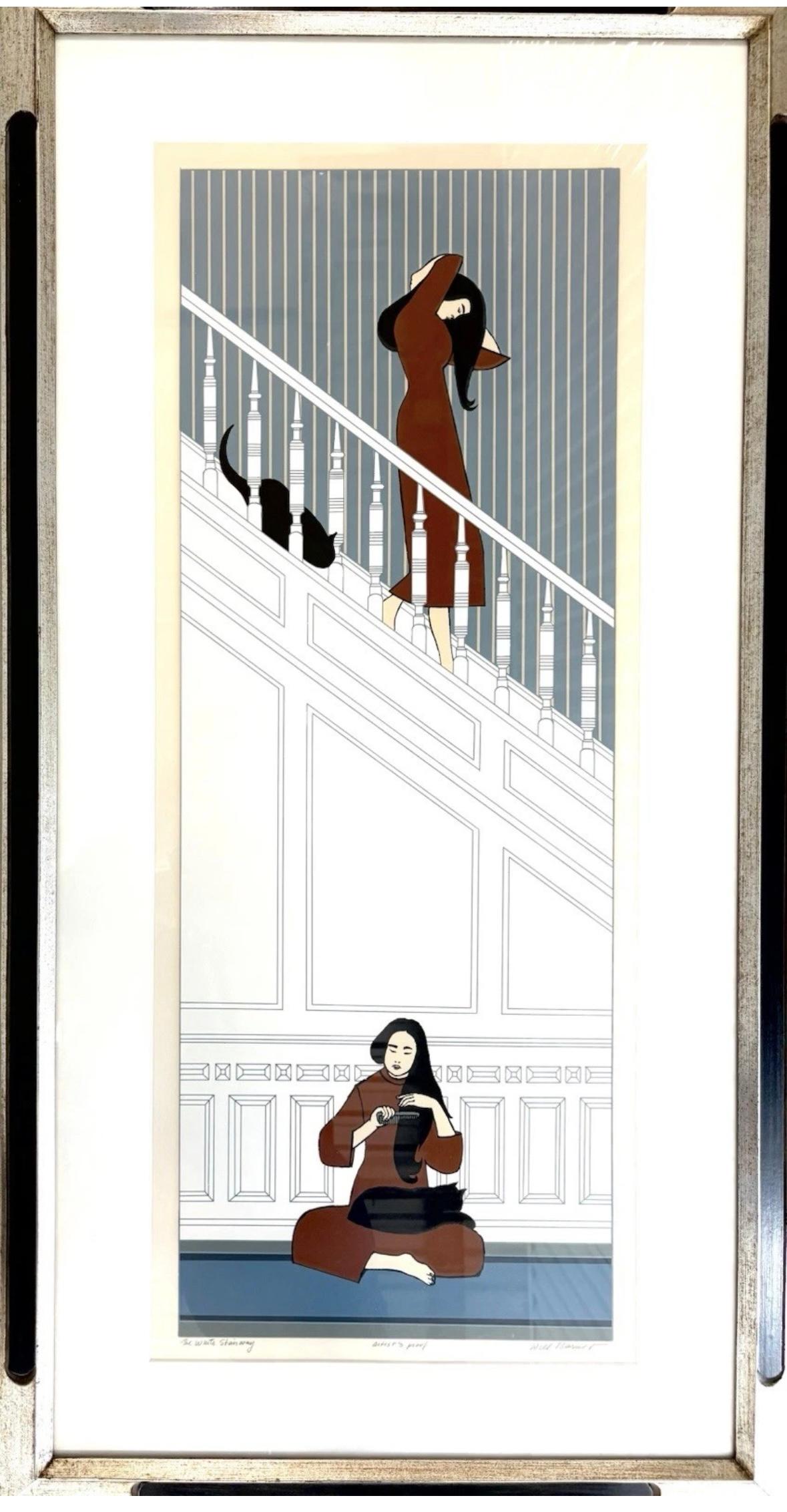 
Will Barnet lithograph signed and numbered “The White Stairway”. In excellent condition

Measures 48x24.