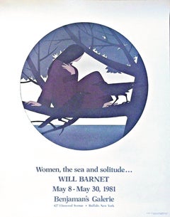 Women The Sea and Solitude - offset lithograph poster