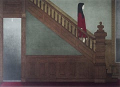 Will Barnet Stairway Collotype Print NY Graphic Society, 1970