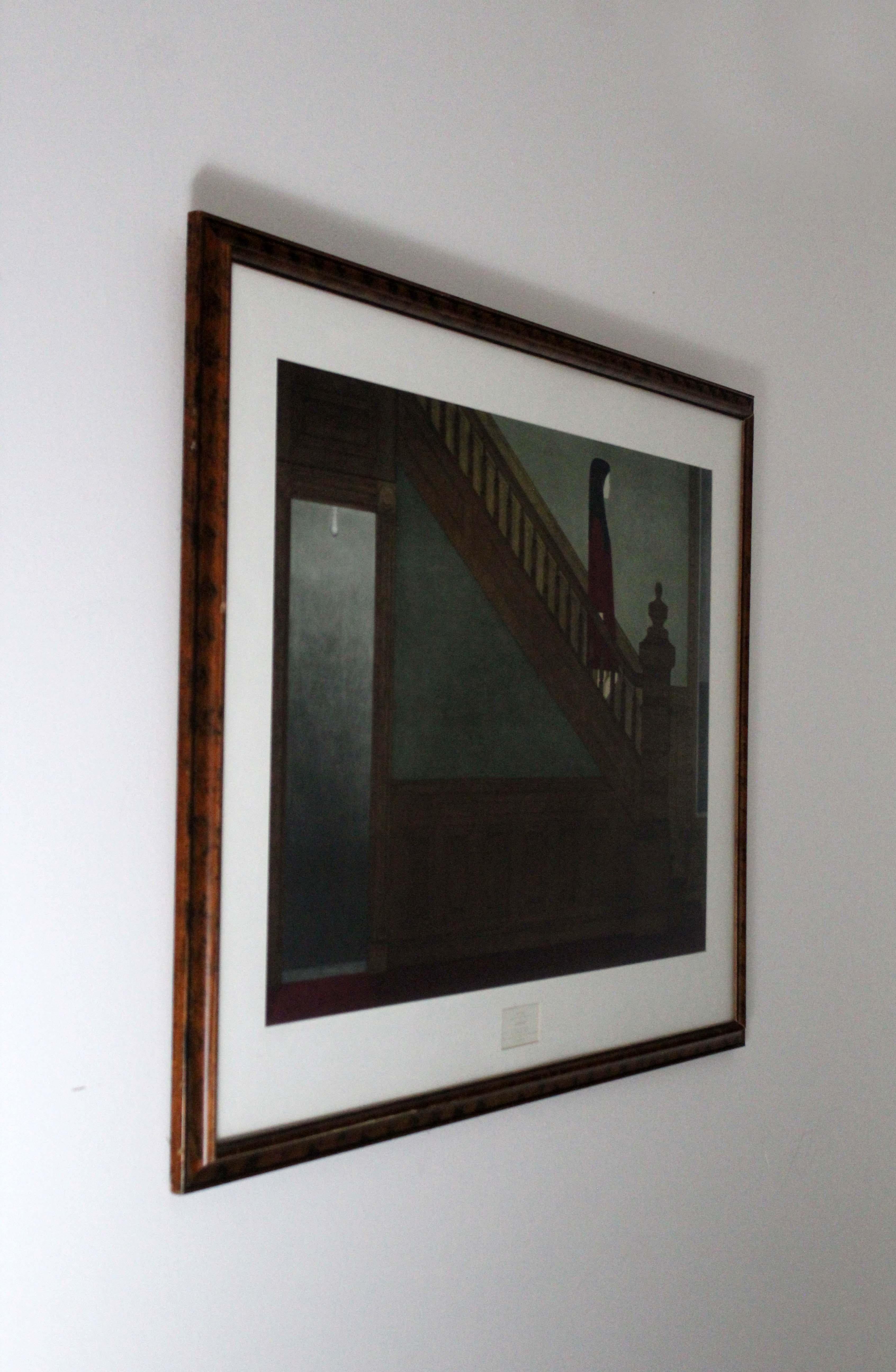 Will Barnet Stairway Collotype Print NY Graphic Society, 1970 In Good Condition In Keego Harbor, MI