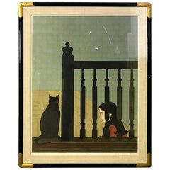 Will Barnet "The Banister" Signed Limited Edition Lithograph Print, 1981