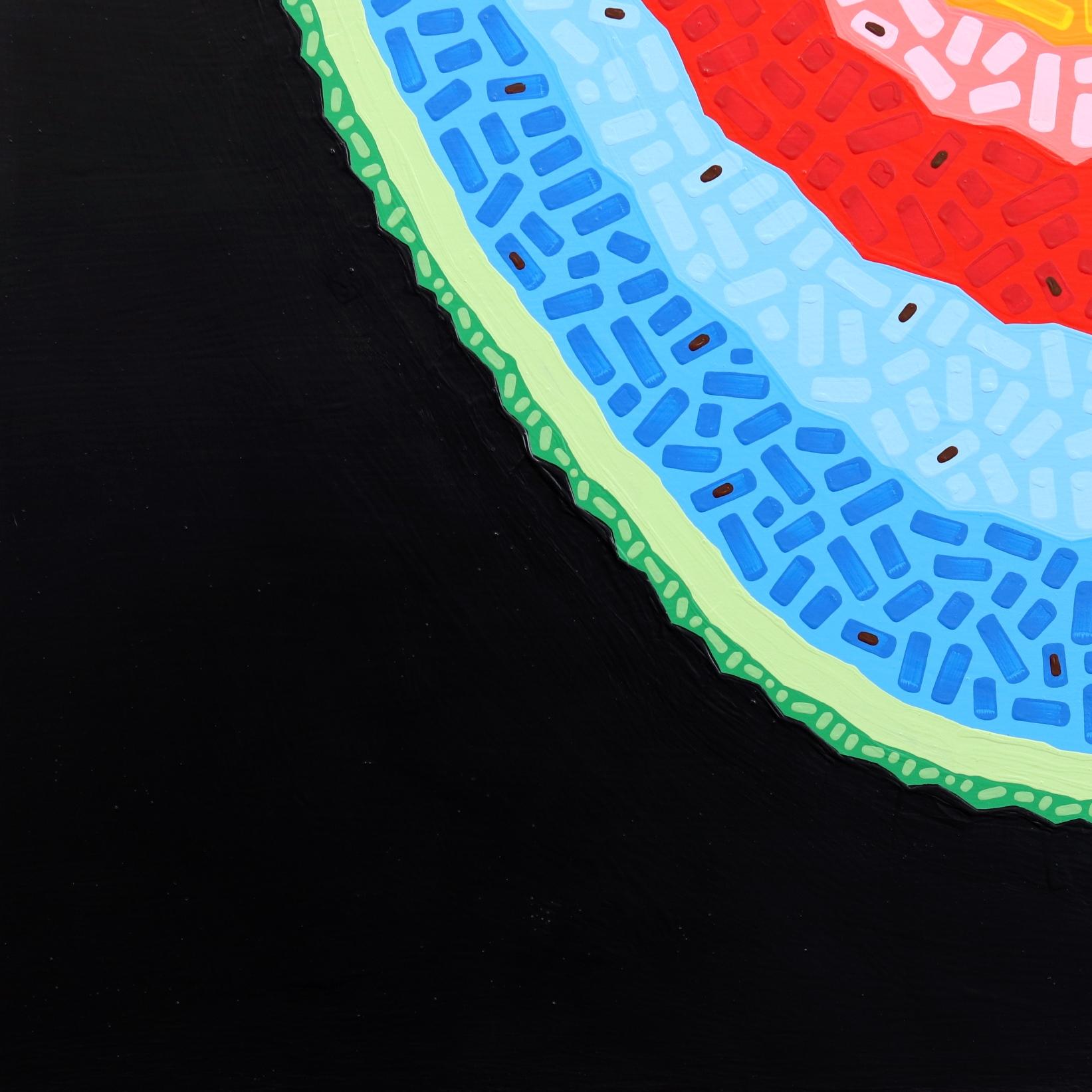All Melon, vibrante peinture colorée de fruits pop art d'inspiration sud-ouest en vente 2