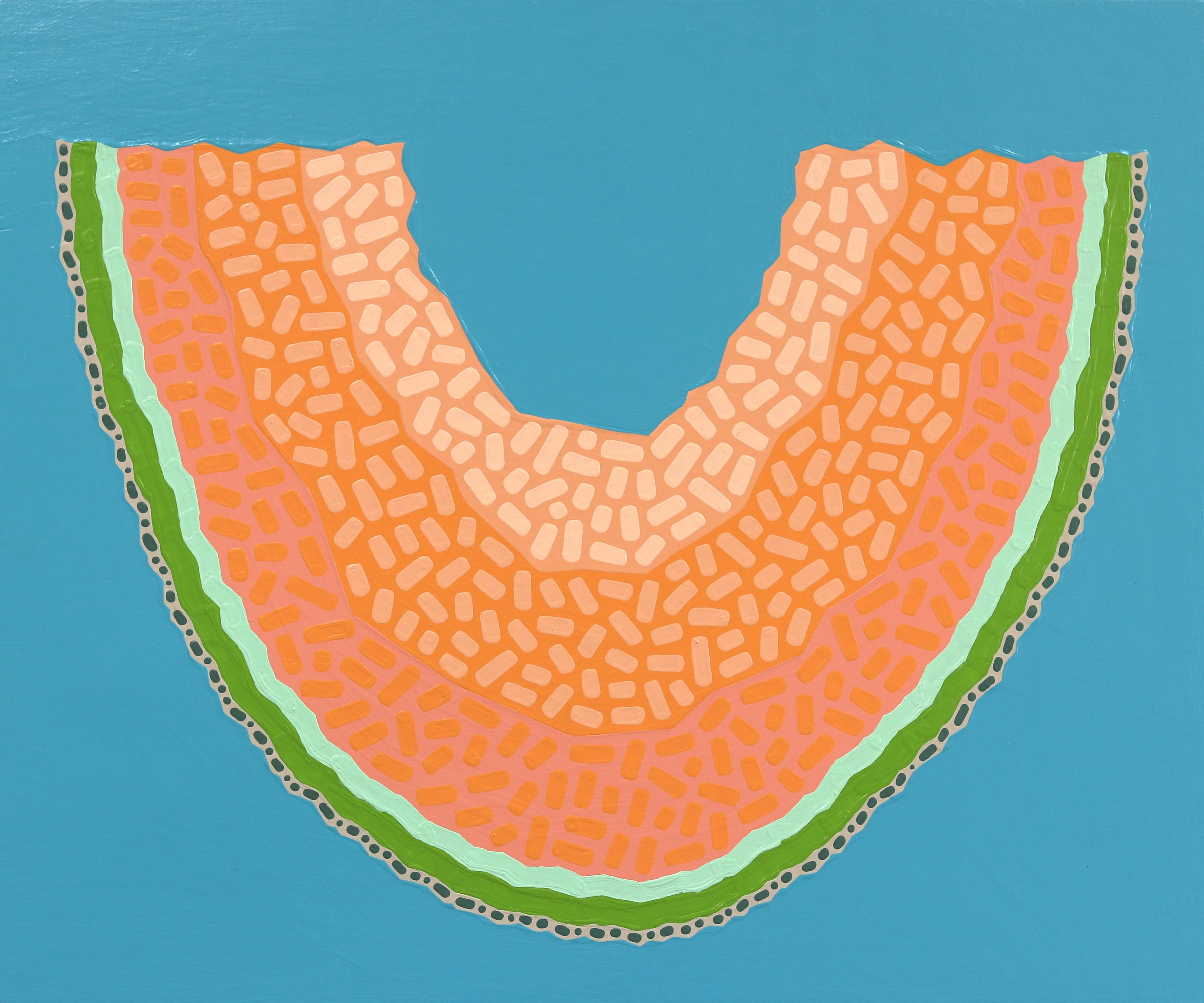 Cantalupo - Vibrante Pintura Pop Art de Frutas