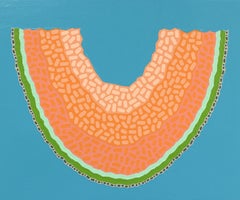 Cantaloupe - Vibrant Pop Art Fruit Painting