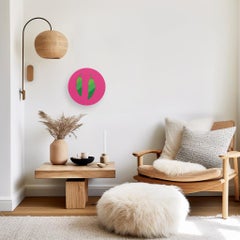 Circulo de Jalapenos - Vibrant Abstract Still Life Acrylic Painting on Panel