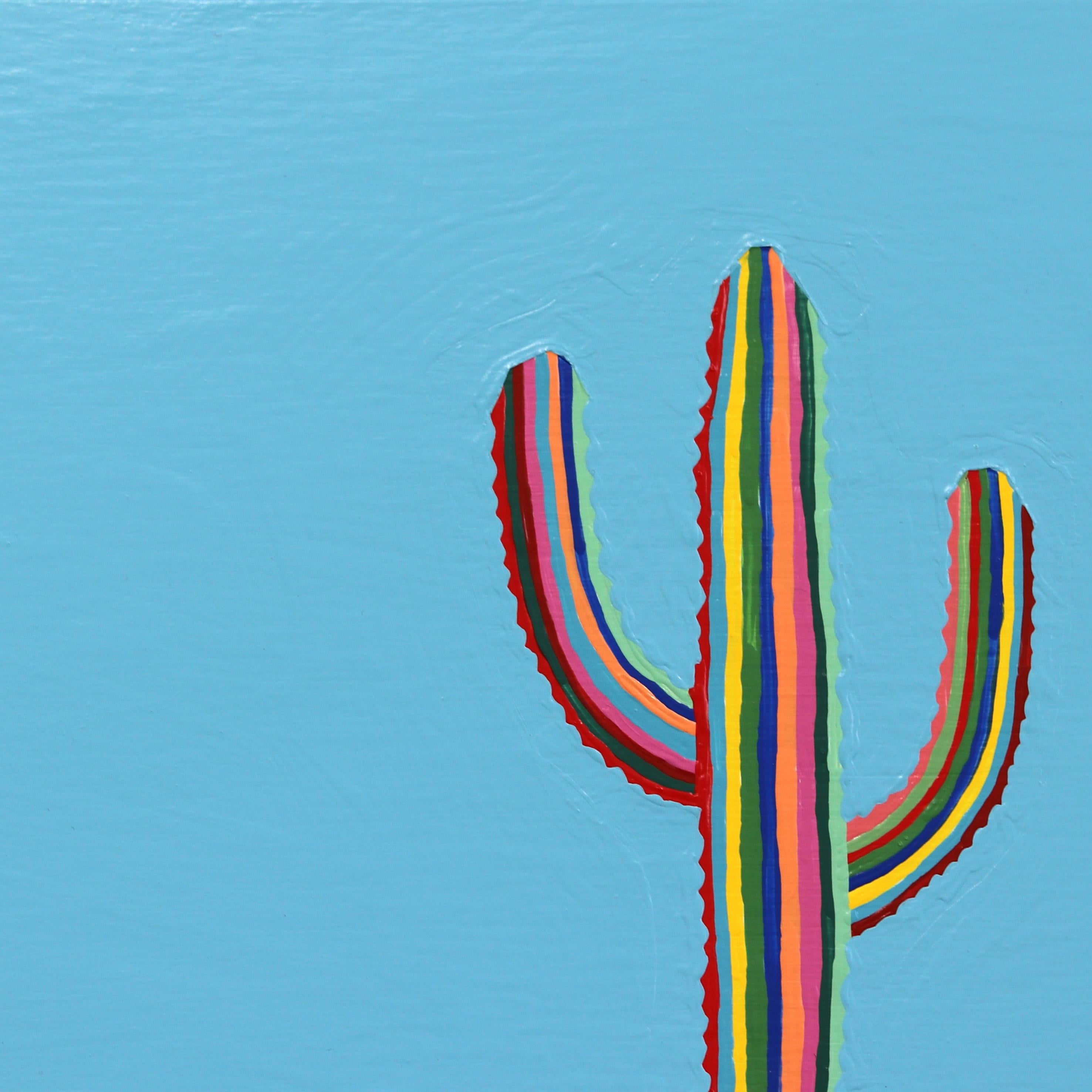 Espectro Shadoguaro -  Southwest Inspired Pop Art Cactus Painting 1