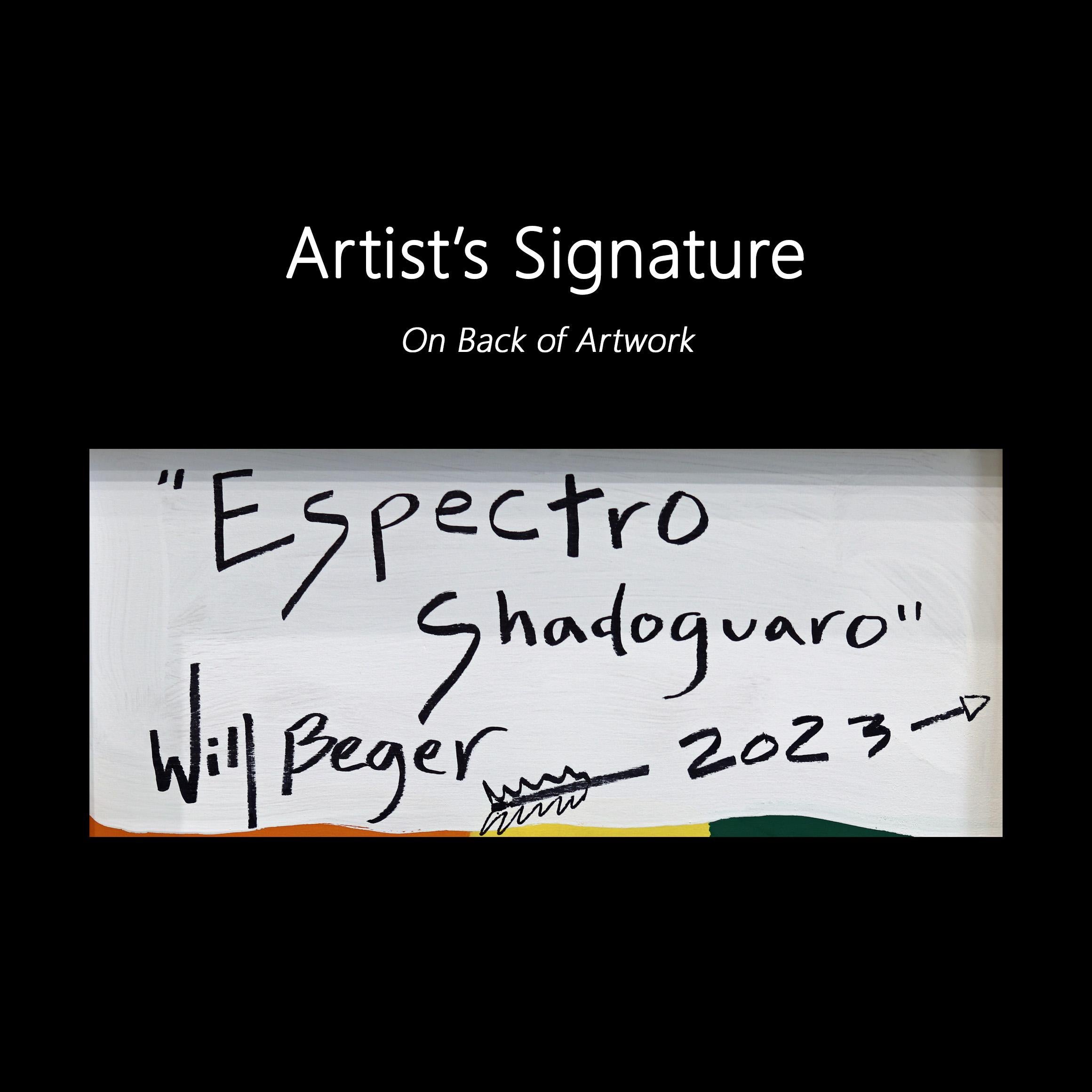 Espectro Shadoguaro -  Southwest Inspired Pop Art Cactus Painting 7