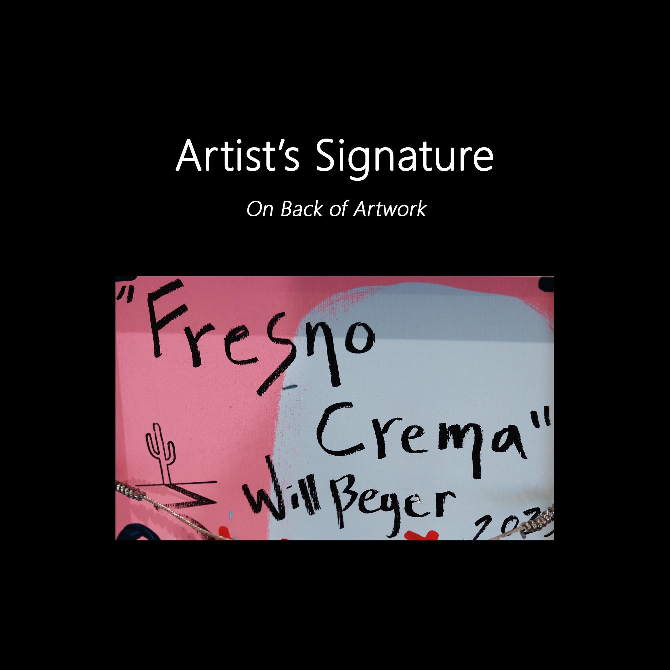Fresno Crema  -  Southwest Inspired Pop Art Original Painting For Sale 7