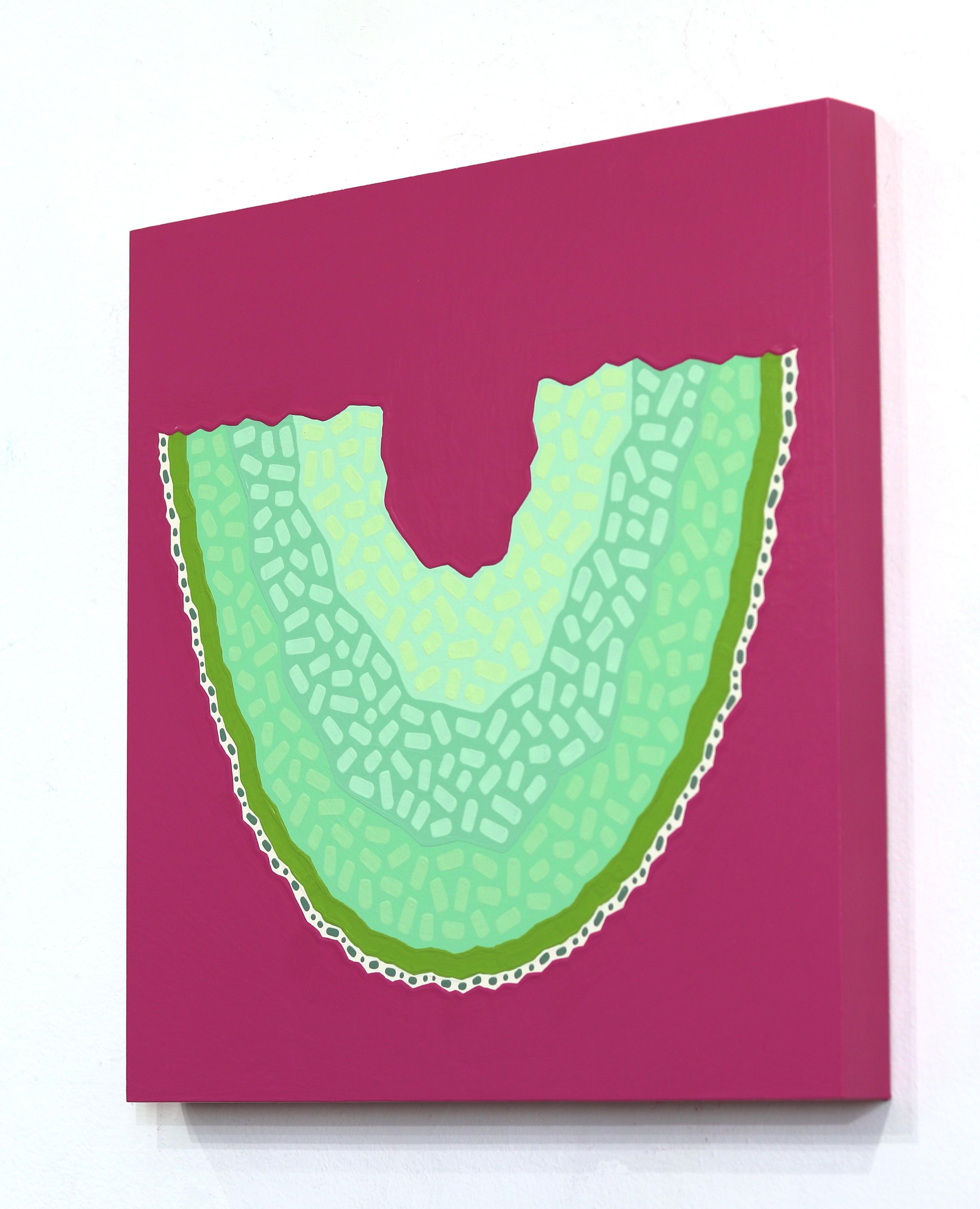 Melata - Quadro di frutta pop art vibrante in vendita 1