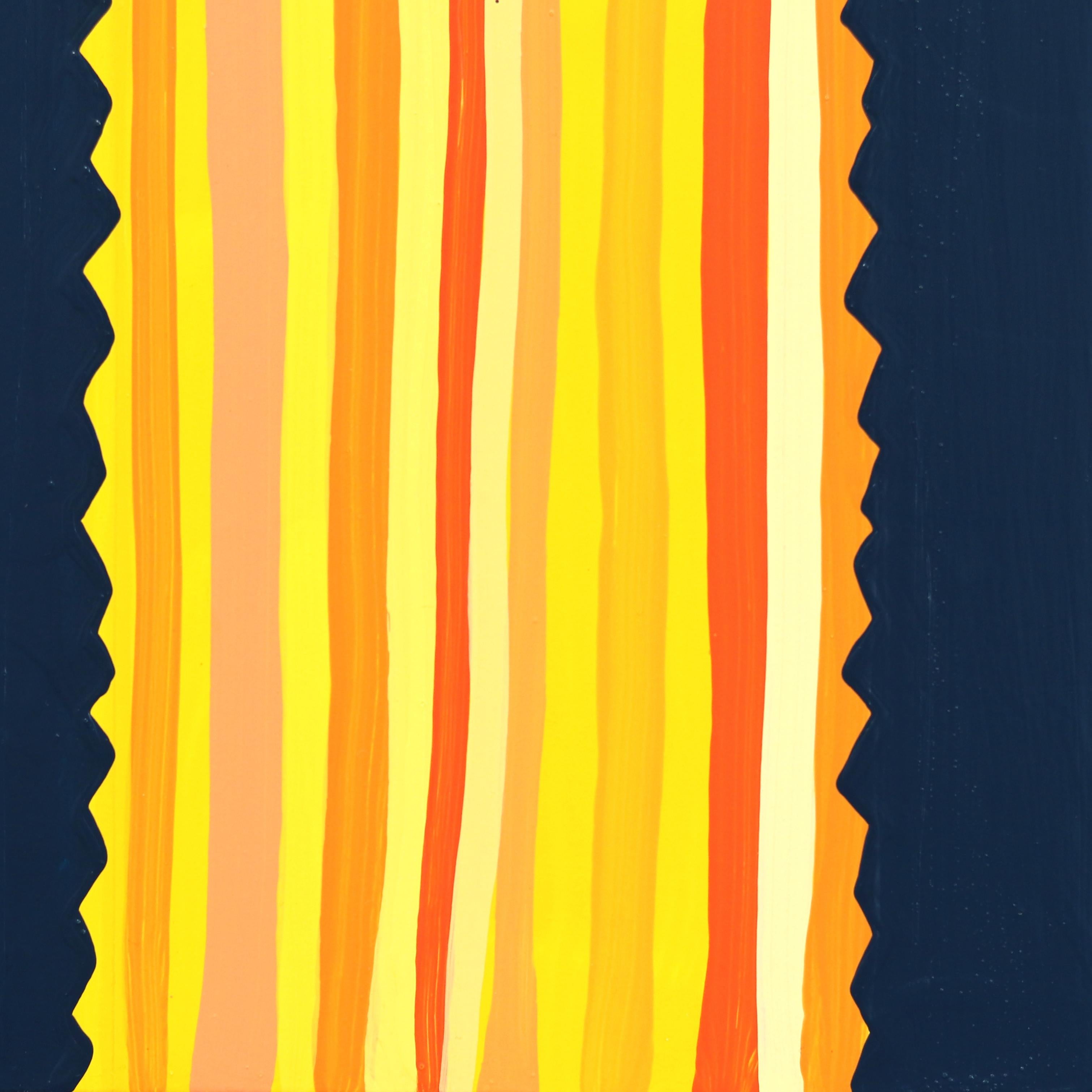 Illuminer - Peinture pop art de cactus, jaune et bleu, inspirée du sud-ouest en vente 4
