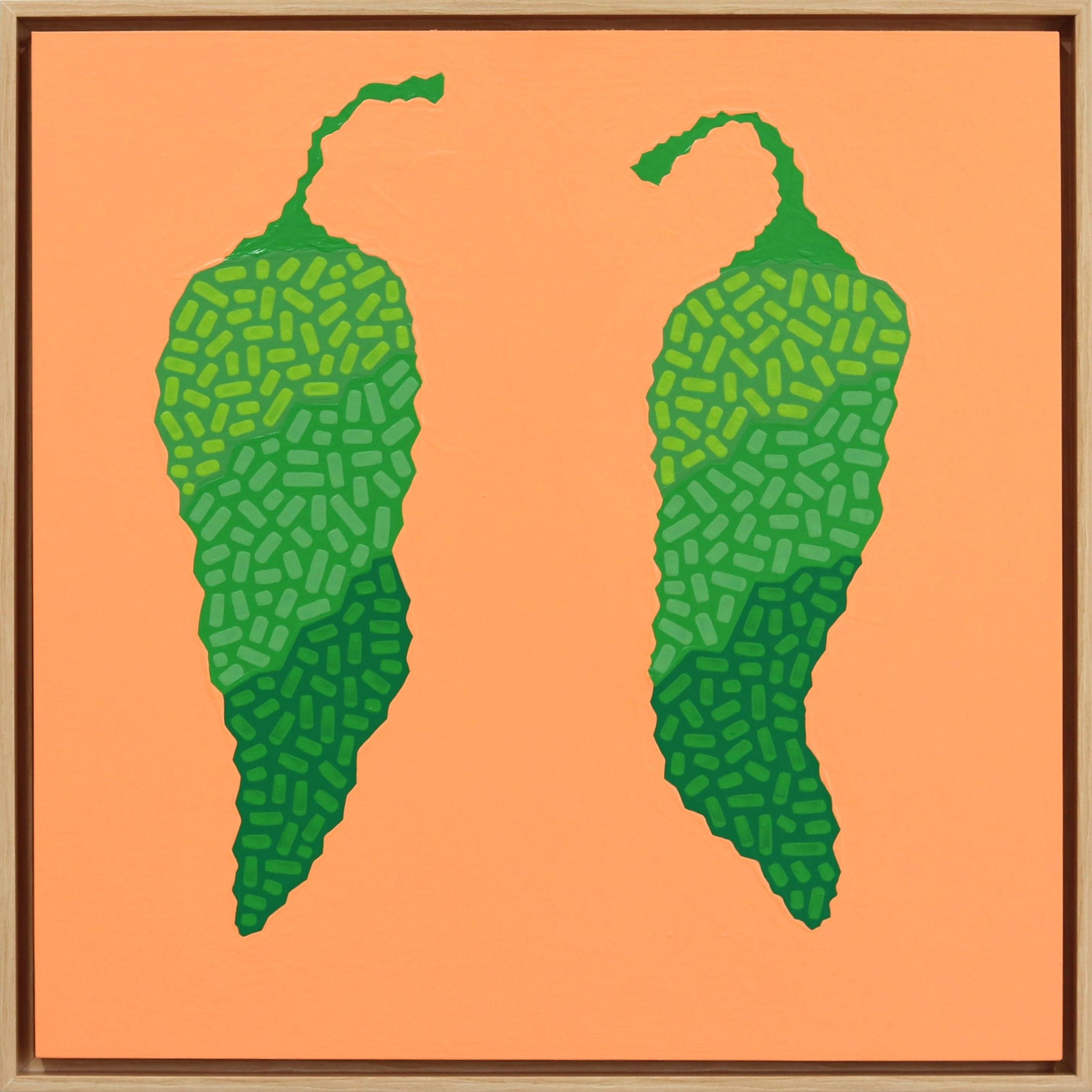Will Beger Abstract Painting - Jalapenos De Durazno