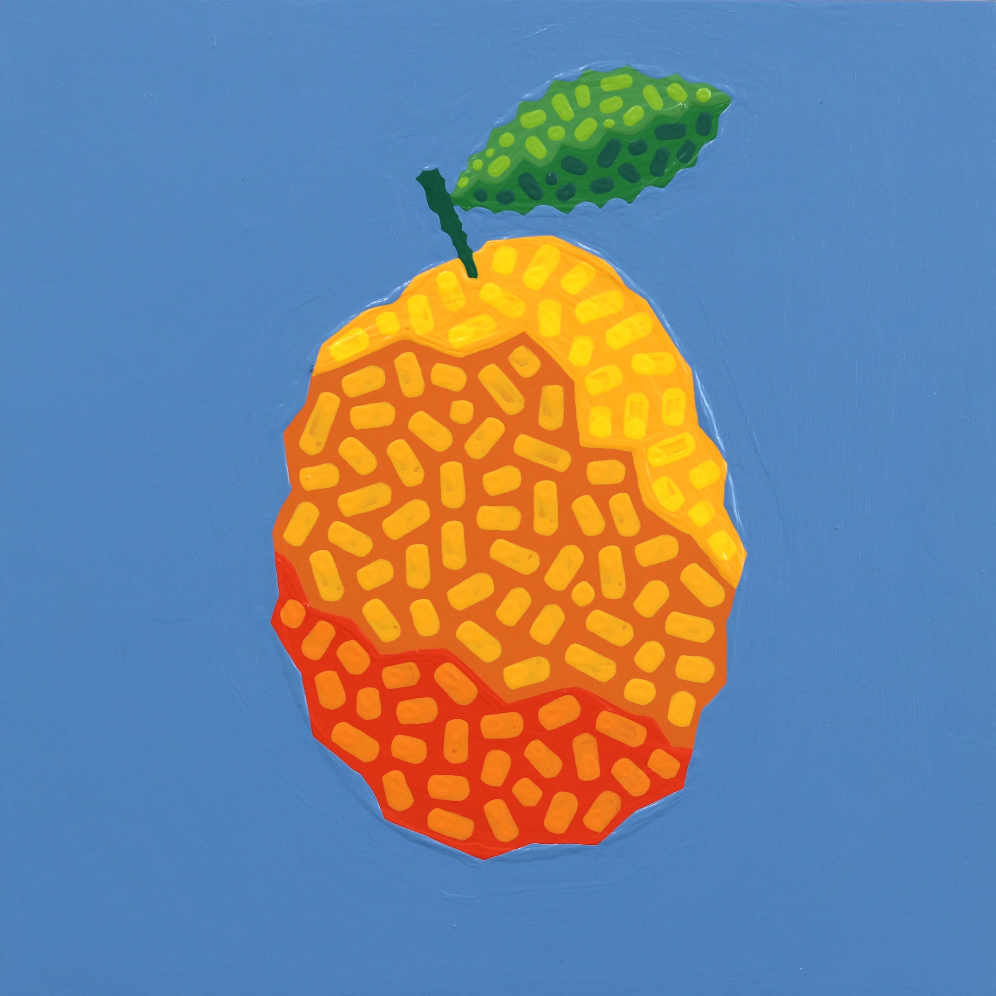 Lavendel Nabel - Abstrakt Lebendige Frucht Stillleben Stillleben Malerei auf Holz