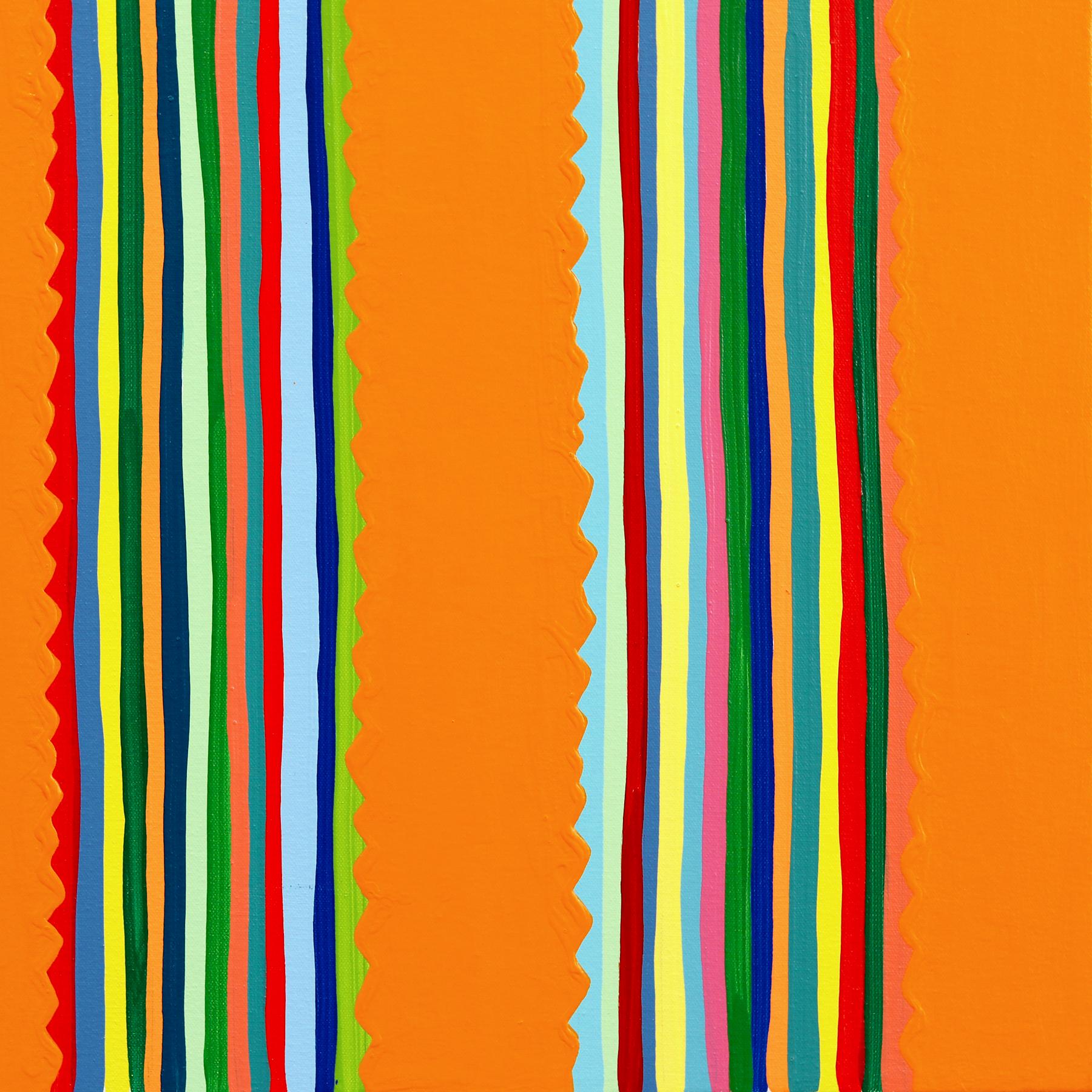 Marmalade - Colorful Vibrant Abstract Southwestern Inspired Still Life Painting For Sale 5