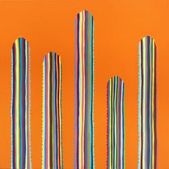 Mermelada - Pintura abstracta de colores vibrantes inspirada en el bodegón del suroeste
