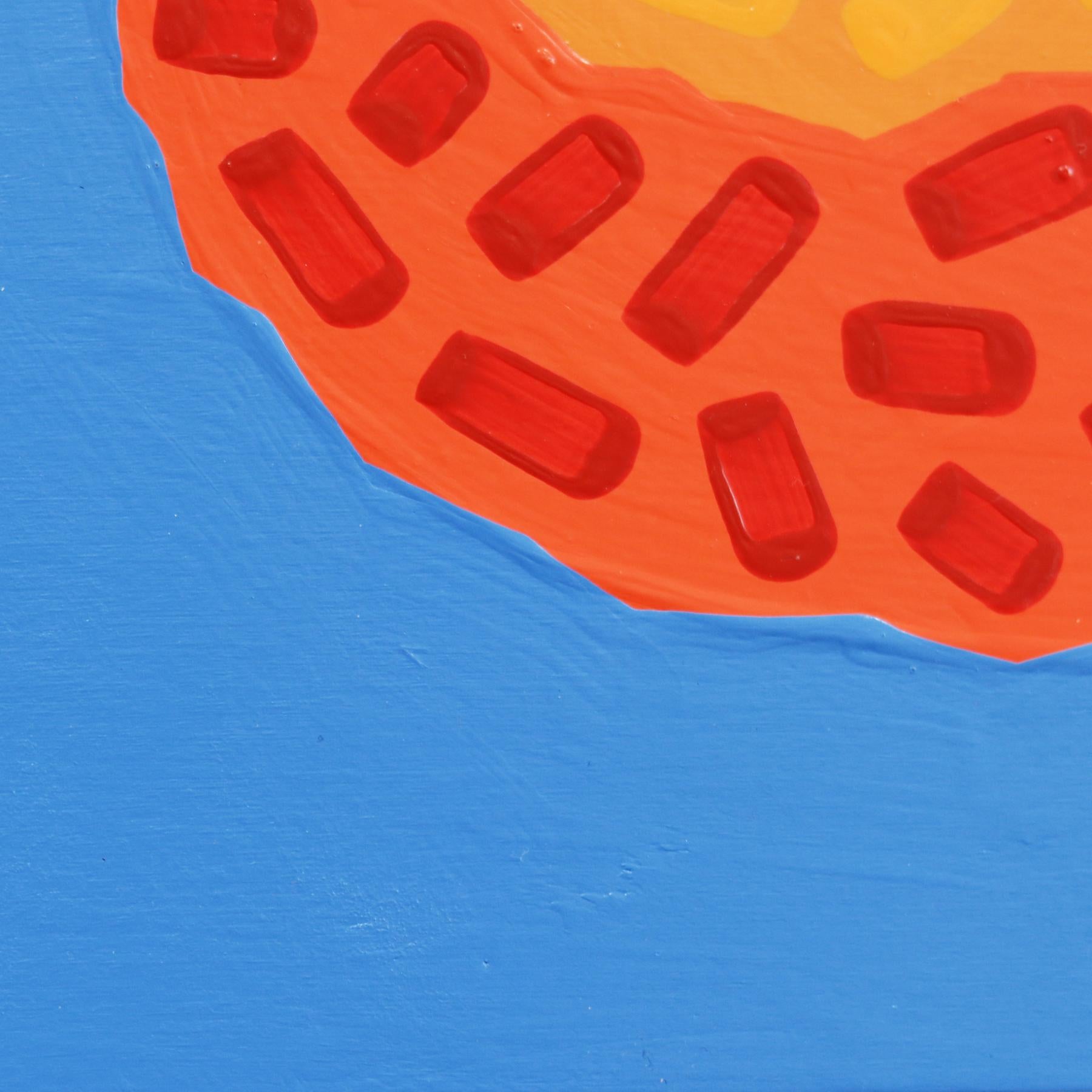 Moro Blood Orange - Vibrant Pop Art Fruit Painting For Sale 6