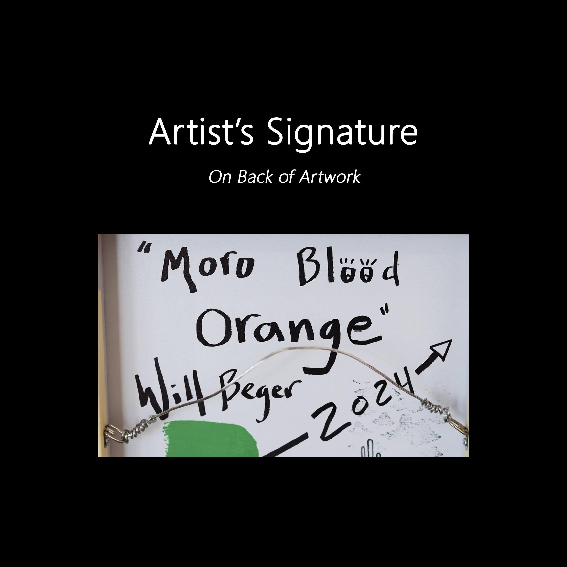 Moro Blood Orange - Vibrant Pop Art Fruit Painting For Sale 8